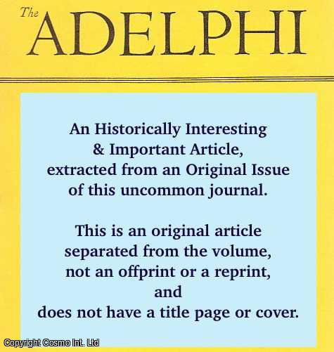 John Middleton Murry - The Life of Jesus; Part 1, the Journey to Jerusalem. An original article from The Adelphi, 1927.