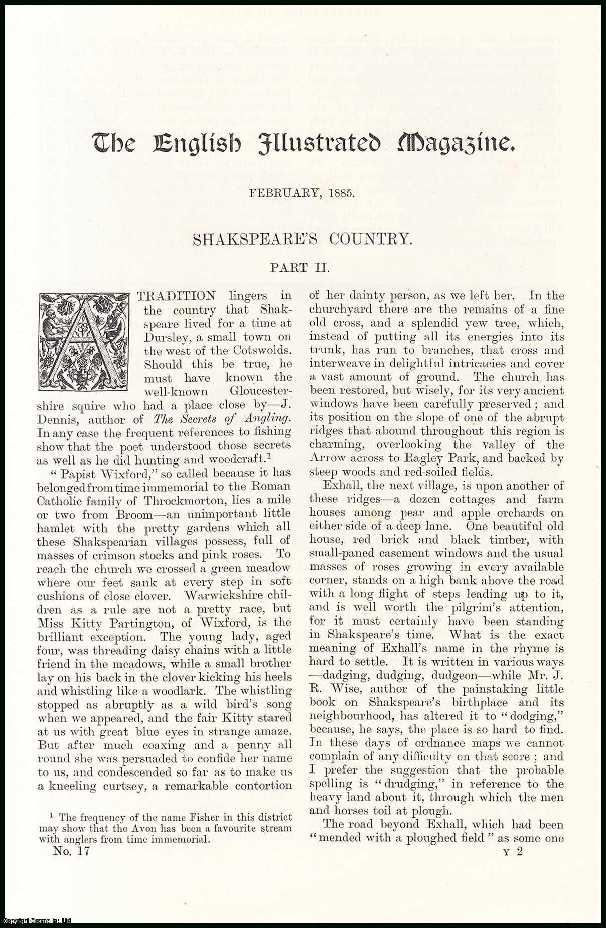 Rose G. Kingsley, illustrations by Alfred Parsons - Shakespeare's Country; Part 2, Warwickshire. An original article from the English Illustrated Magazine, 1885.