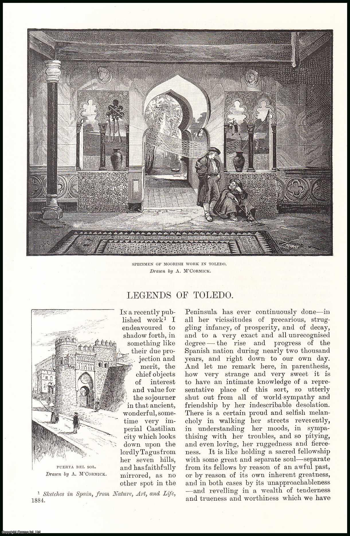 John Lomas, illustrations by A. McCormick - Legends of Toledo. An original article from the English Illustrated Magazine, 1885.
