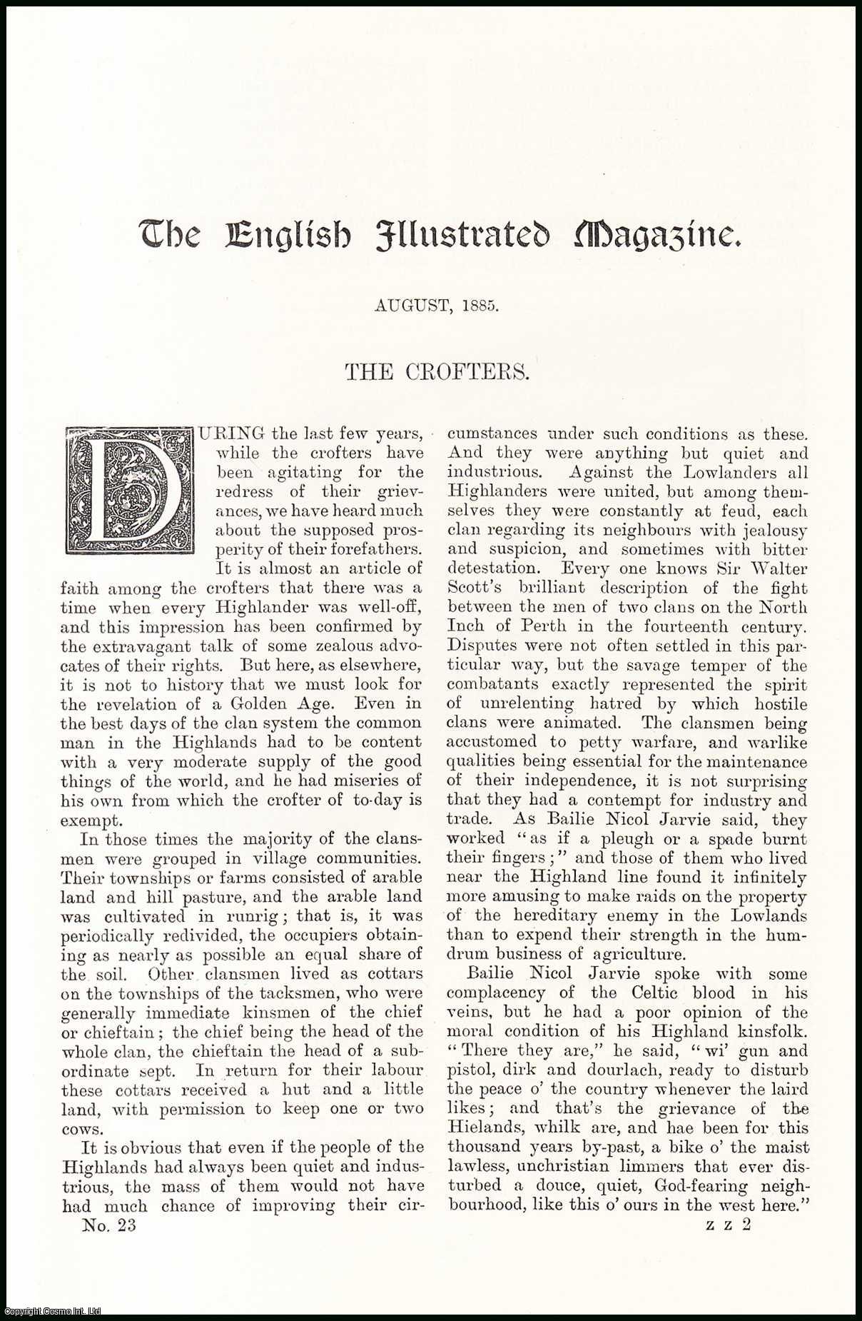 James Sime, illustrations by P. MacNab - The Crofters. An original article from the English Illustrated Magazine, 1885.