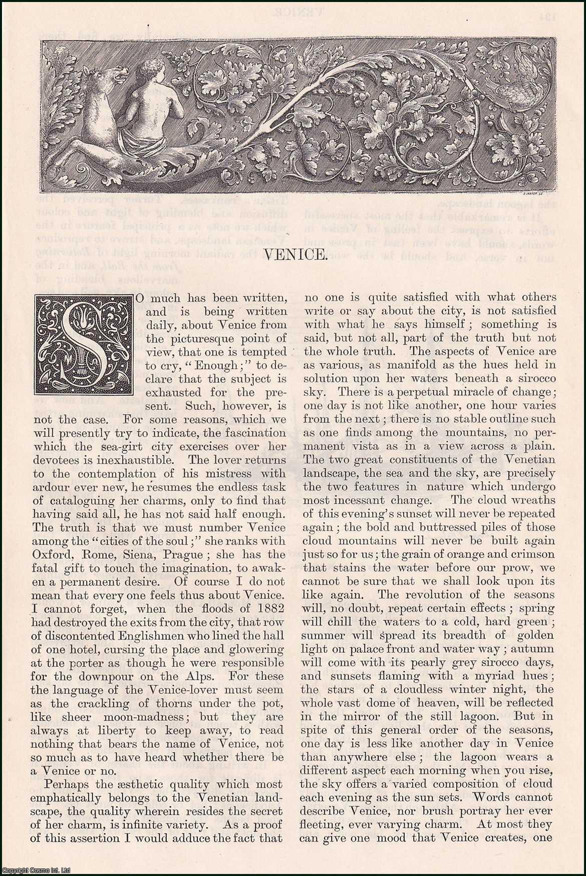 H. F. Brown, illustrations by Clara Montalba - Venice. An original article from the English Illustrated Magazine, 1887.