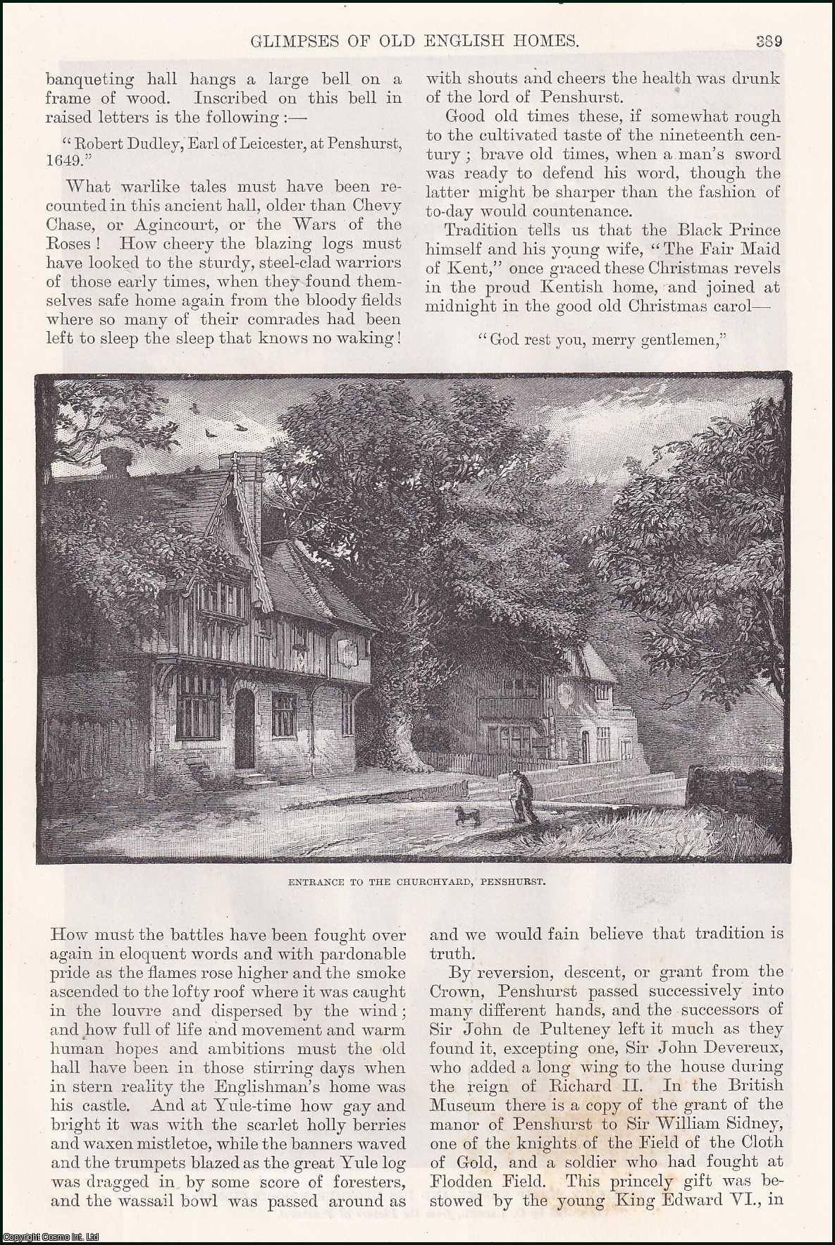 Elizabeth Balch - Penshurst, Kent; Glimpses of Old English Homes. An original article from the English Illustrated Magazine, 1888.