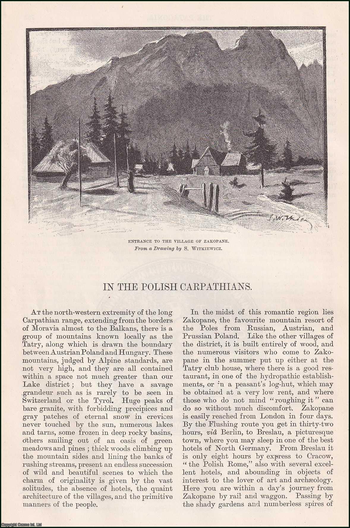 Adam Gielgud, Illustrations by S. Witkiewicz - In the Polish Carpathian Mountains. An original article from the English Illustrated Magazine, 1888.