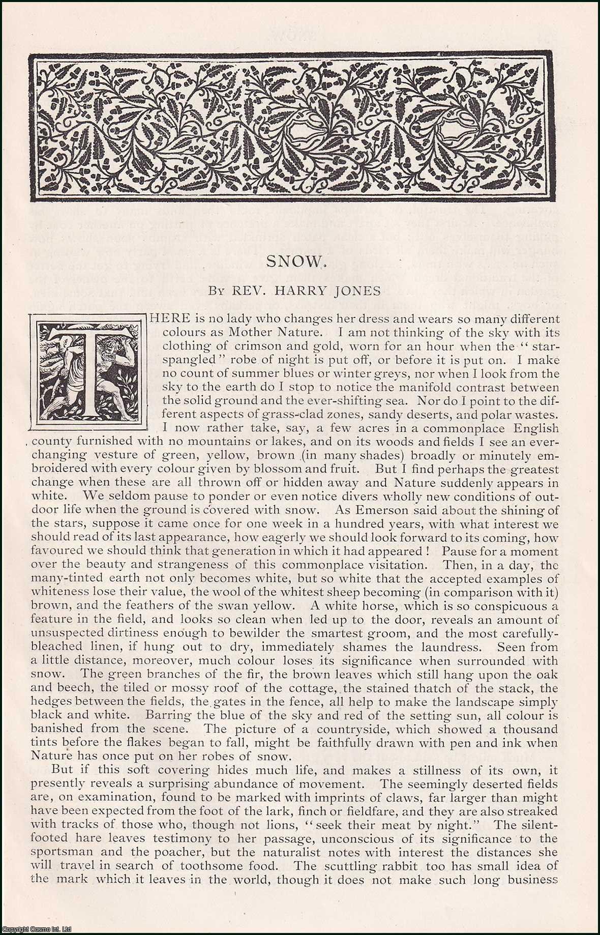 Rev. Harry Jones - Snow. An original article from the English Illustrated Magazine, 1890.