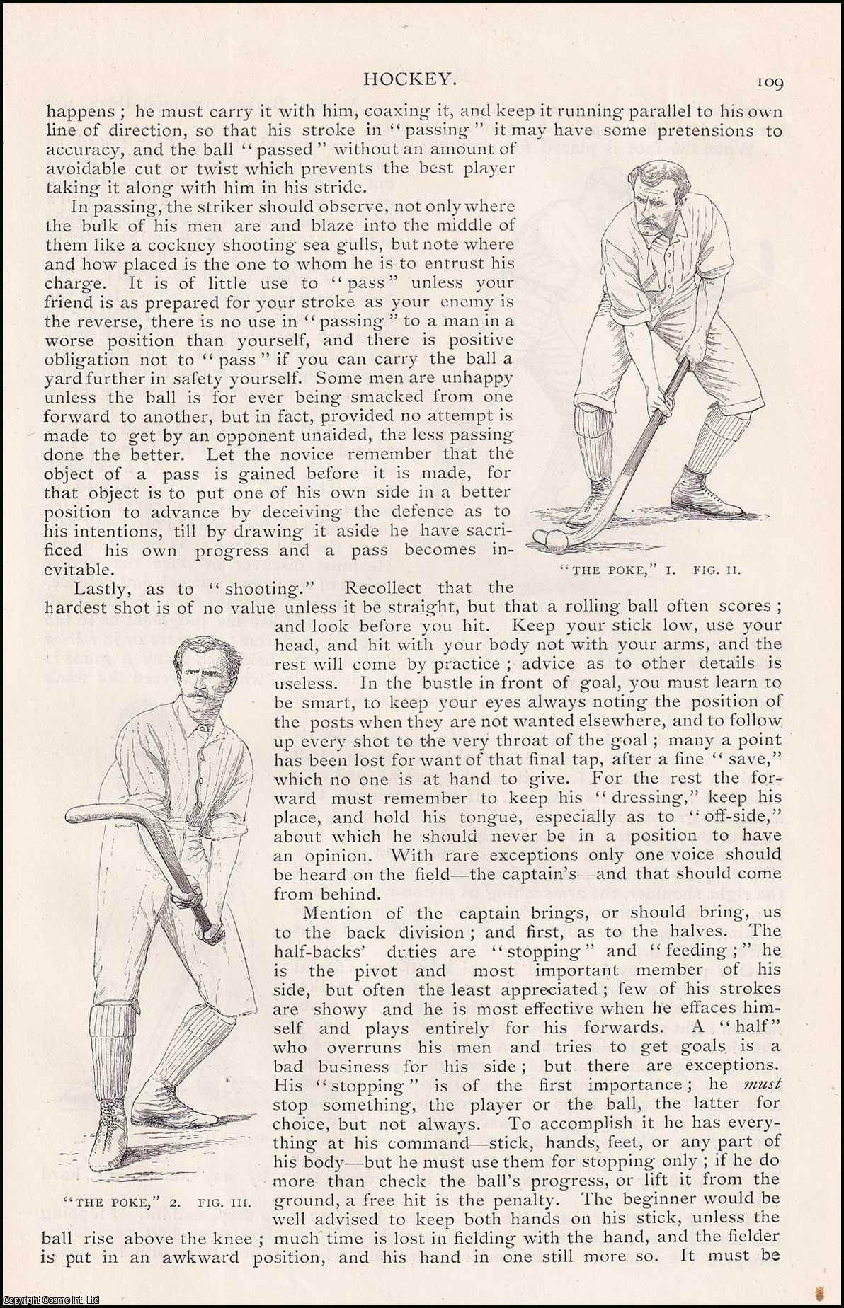 Francis Prevost - Hockey. An original article from the English Illustrated Magazine, 1892.
