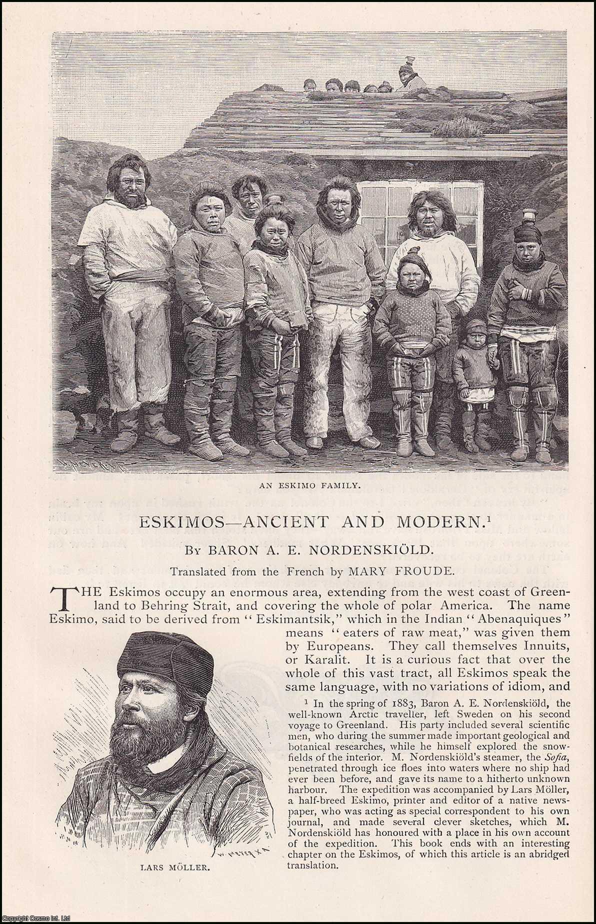 Baron A.E. Nordenskiold - Eskimos, Ancient and Modern. An original article from the English Illustrated Magazine, 1892.