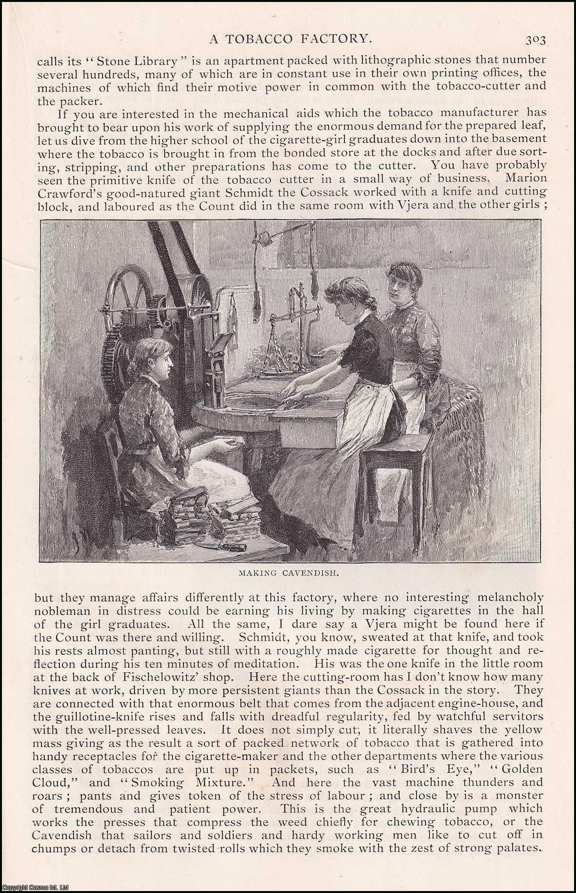 Joseph Hatton, illustrations by John Wallace - A Tobacco Factory. An original article from the English Illustrated Magazine, 1892.