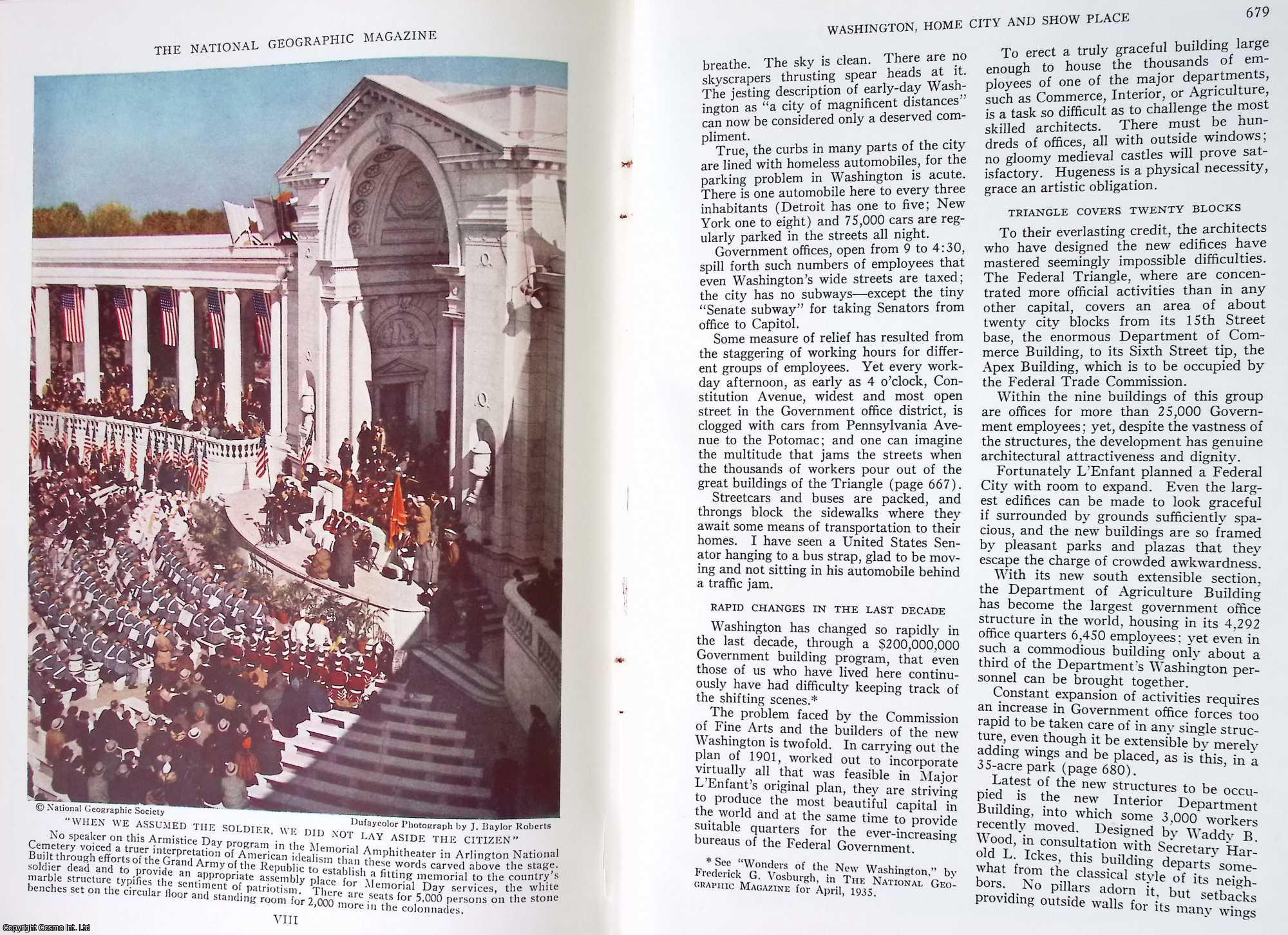 Leo A. Borah - Washington, Home City and Show Place : To Residents & Visitors the Nation's Capital Presents Varied Sides as the City Steadily Grows in Beauty and Stature. An original article from The National Geographic Magazine, 1937.
