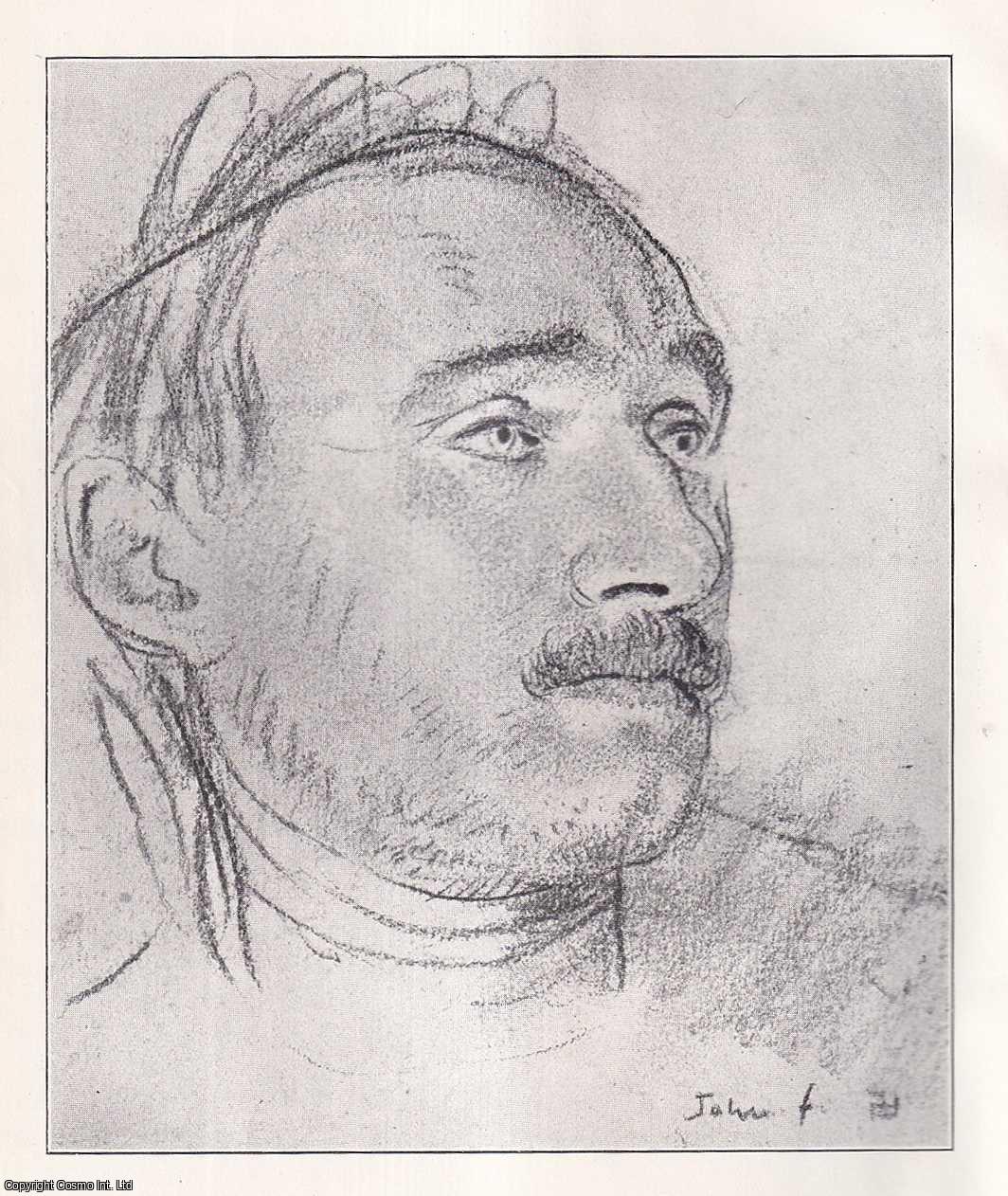 Sketch by Augustus John - Dr John Sampson by Augustus John. An uncommon original sketch from the Journal of the Gypsy Lore Society, 1928.