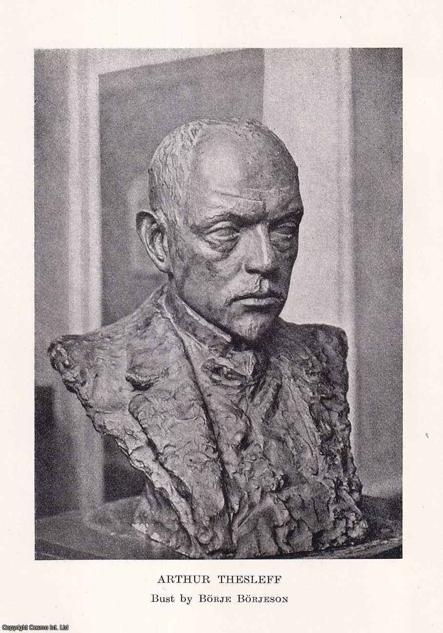 Dr Tancred Borenius - Arthur Thesleff: A Friend's Memoir. An uncommon original article from the Journal of the Gypsy Lore Society, 1943.