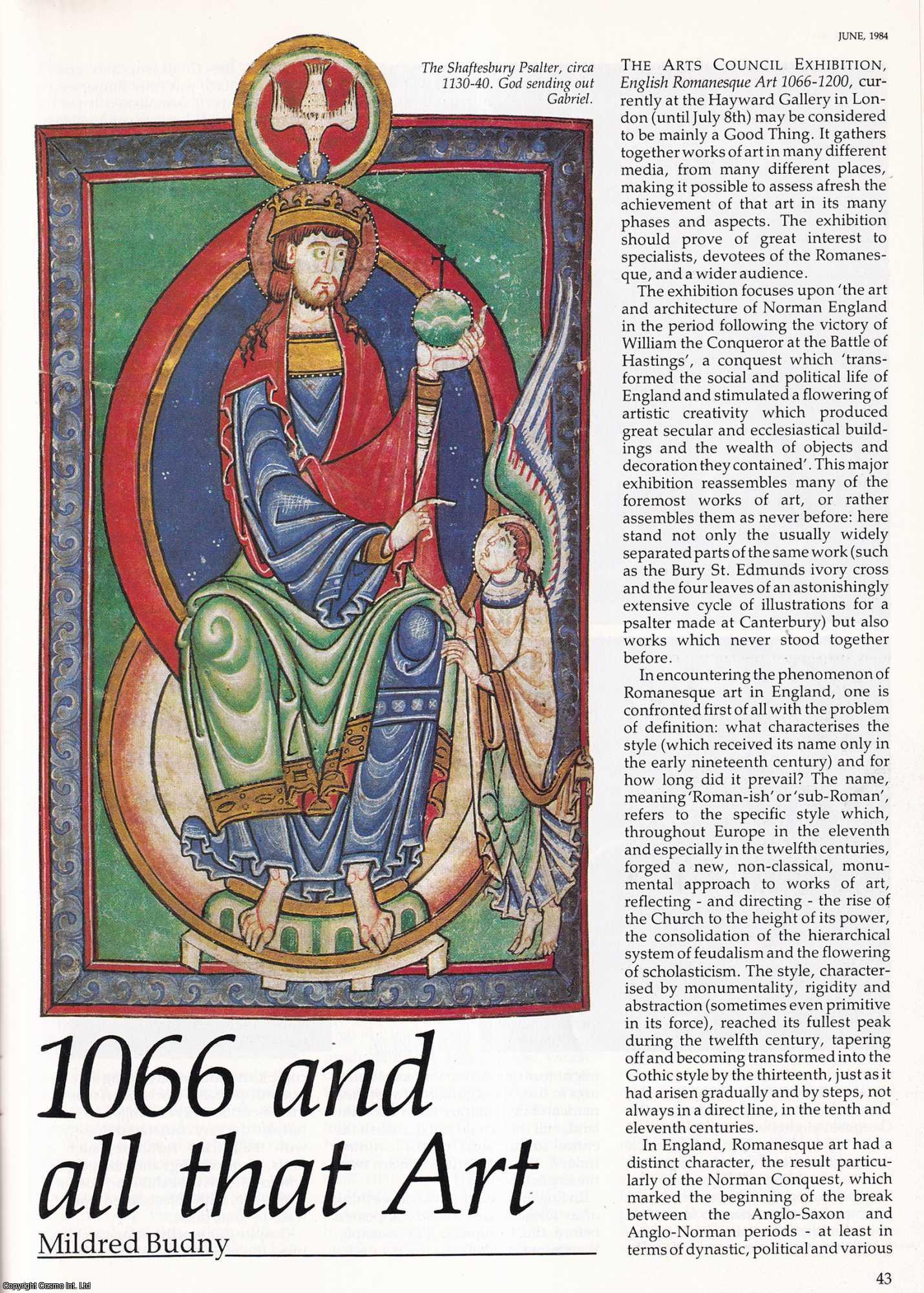 Mildred Budny - 1066 and All that Art. An original article from History Today, 1984.