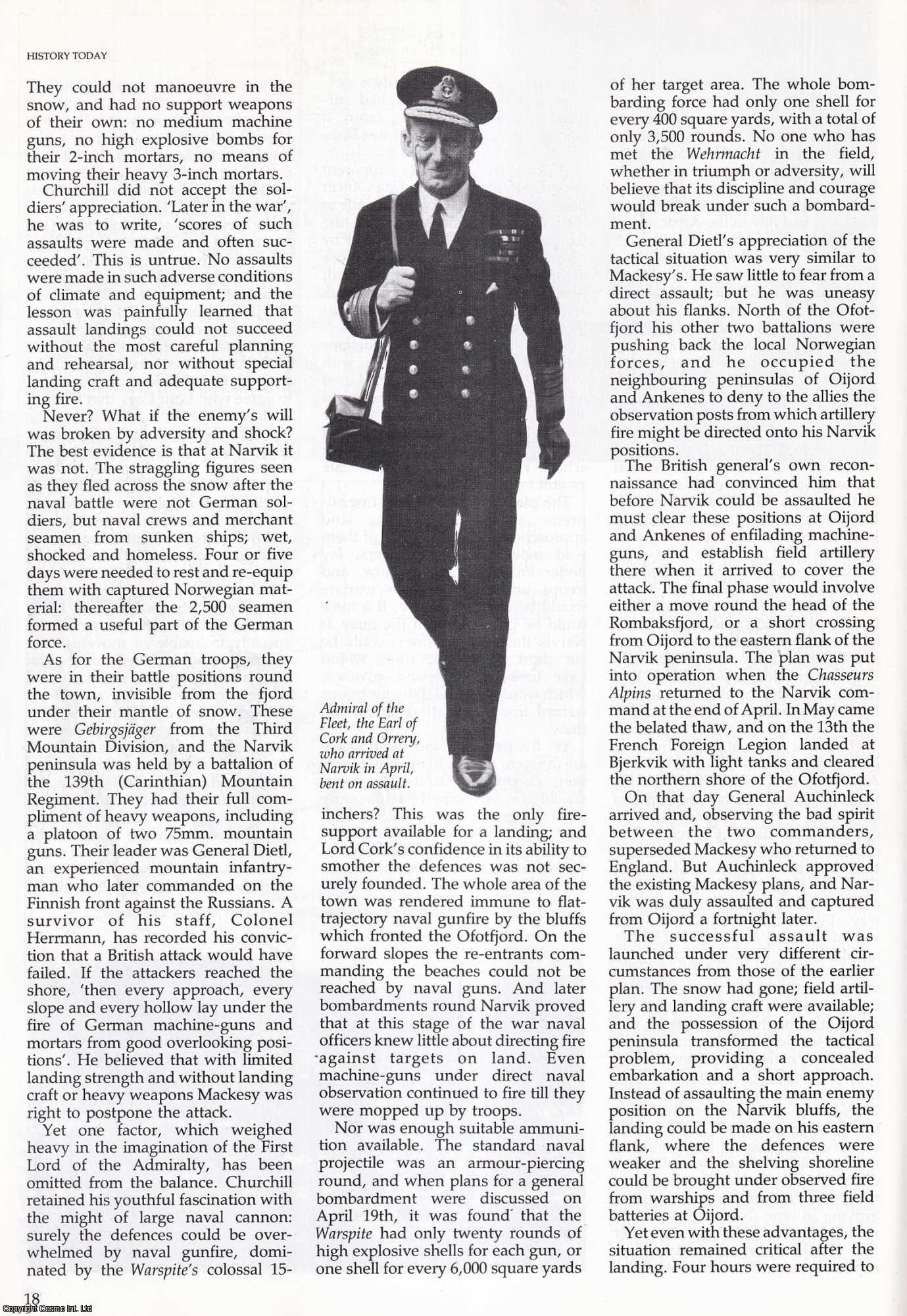 Piers Mackesy - Churchill as Chronicler: The Narvik Episode 1940, General Mackesy Made Scapegoat. An original article from History Today, 1985.