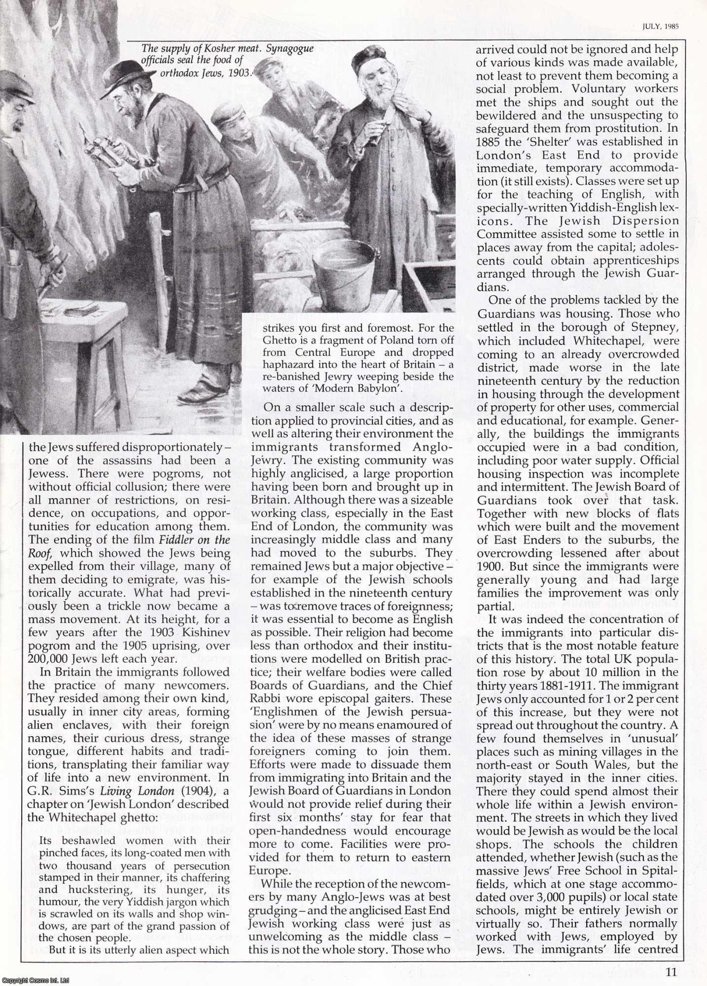 Harold Pollins - Immigration into Britain: The Jews. An original article from History Today, 1985.