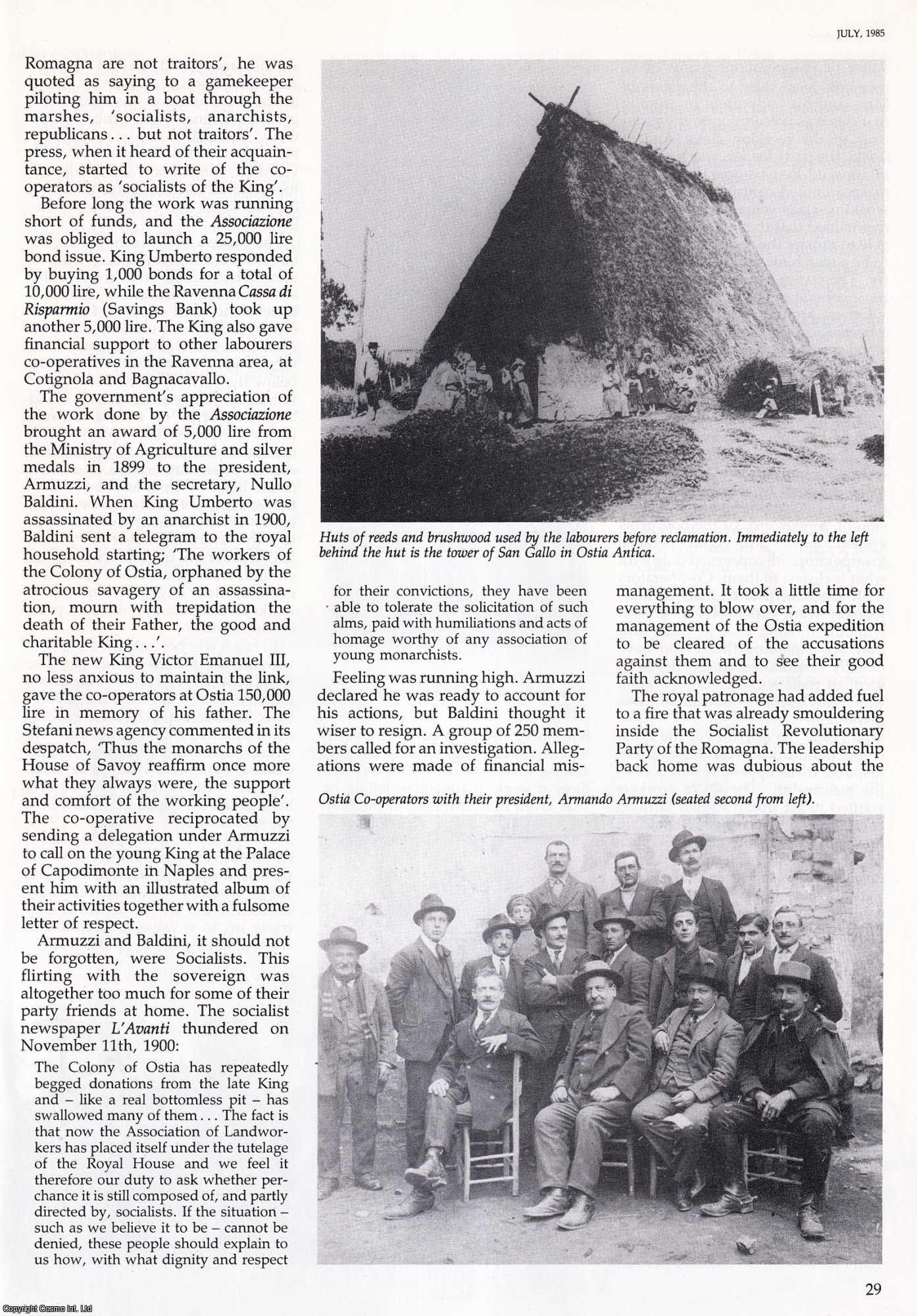 John Earle - Draining the Ostia Marshes: An Italian Co-operative Achievement. An original article from History Today, 1985.
