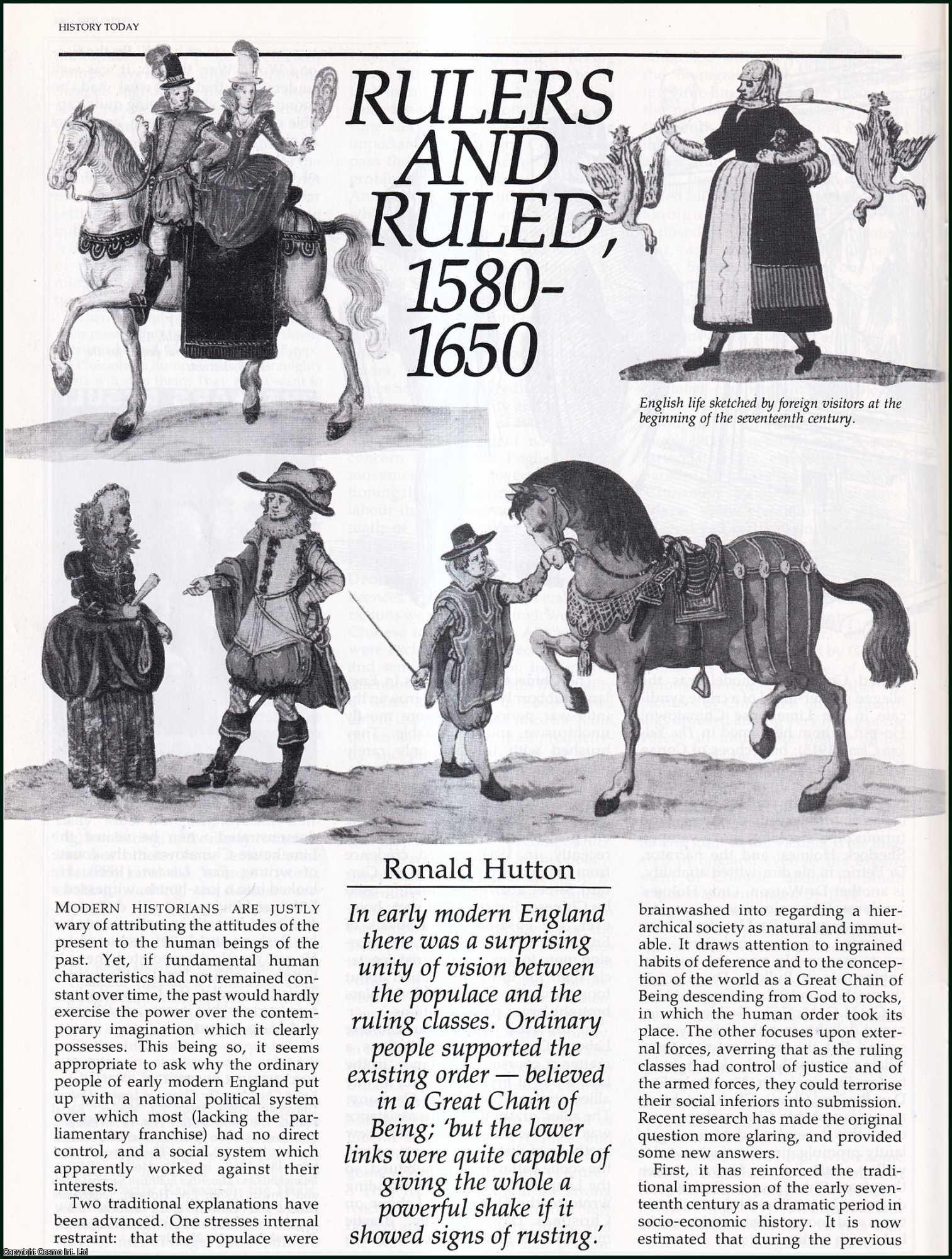 Ronald Hutton - Rulers and Ruled, 1560-1650. An original article from History Today, 1985.