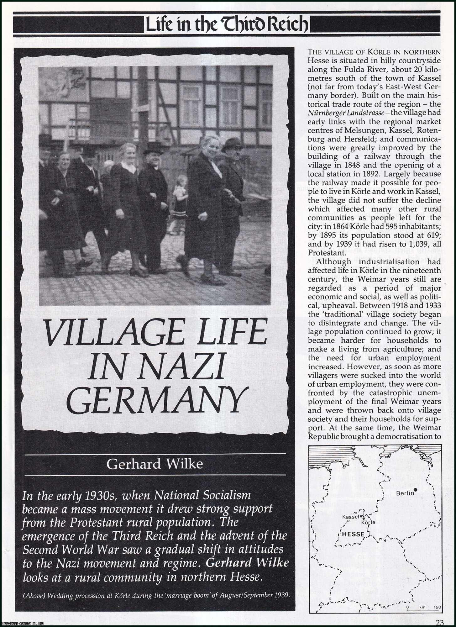 Gerhard Wilke - Village Life in Nazi Germany. An original article from History Today, 1985.
