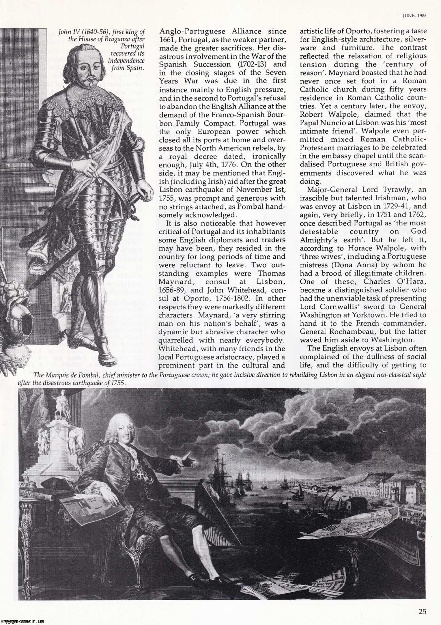 C.R. Boxer - Second Thoughts on the Anglo-Portuguese Alliance, 1661-1808. An original article from History Today, 1986.