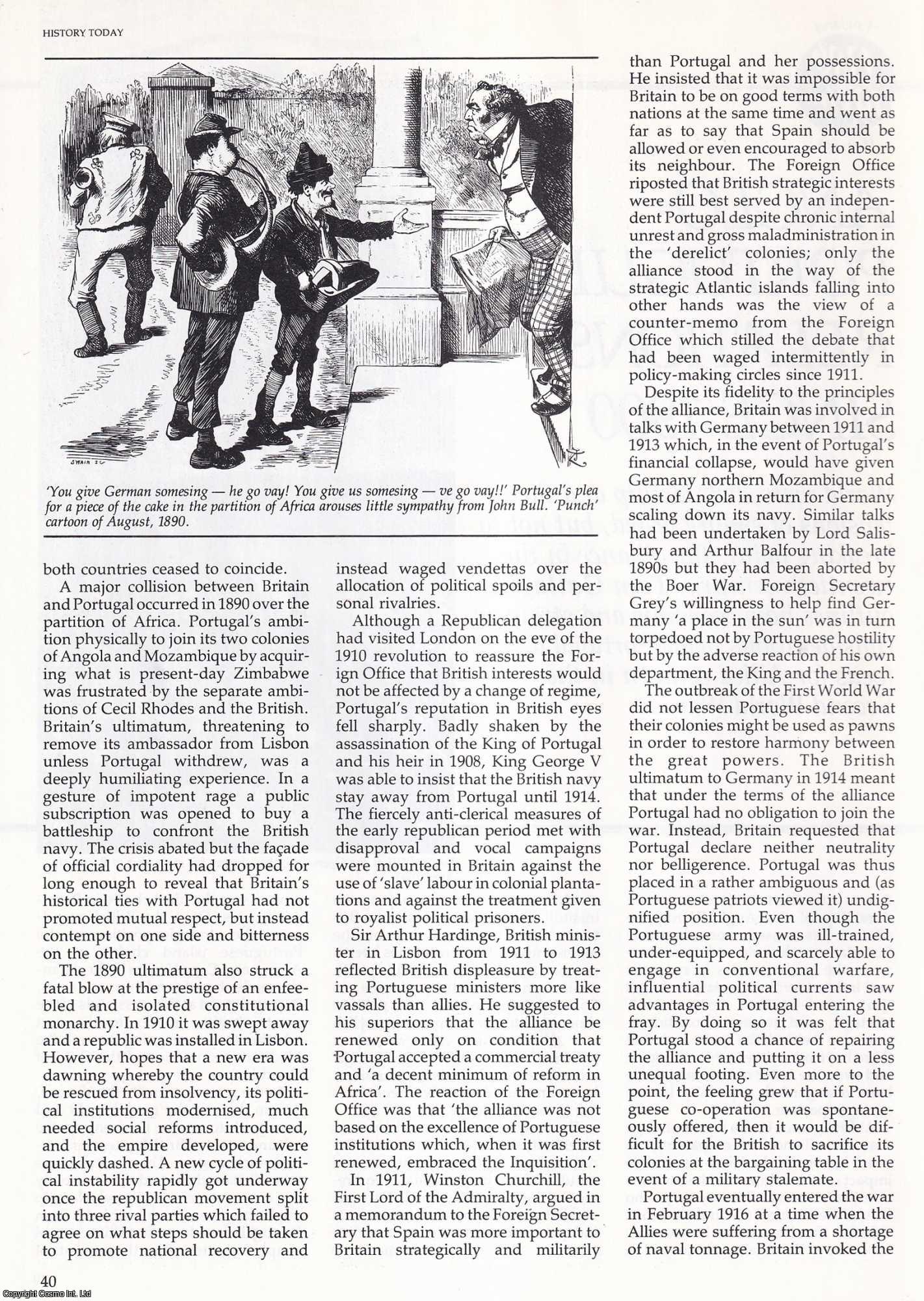 Tom Gallagher - Anglo-Portuguese Relations Since 1900. An original article from History Today, 1986.