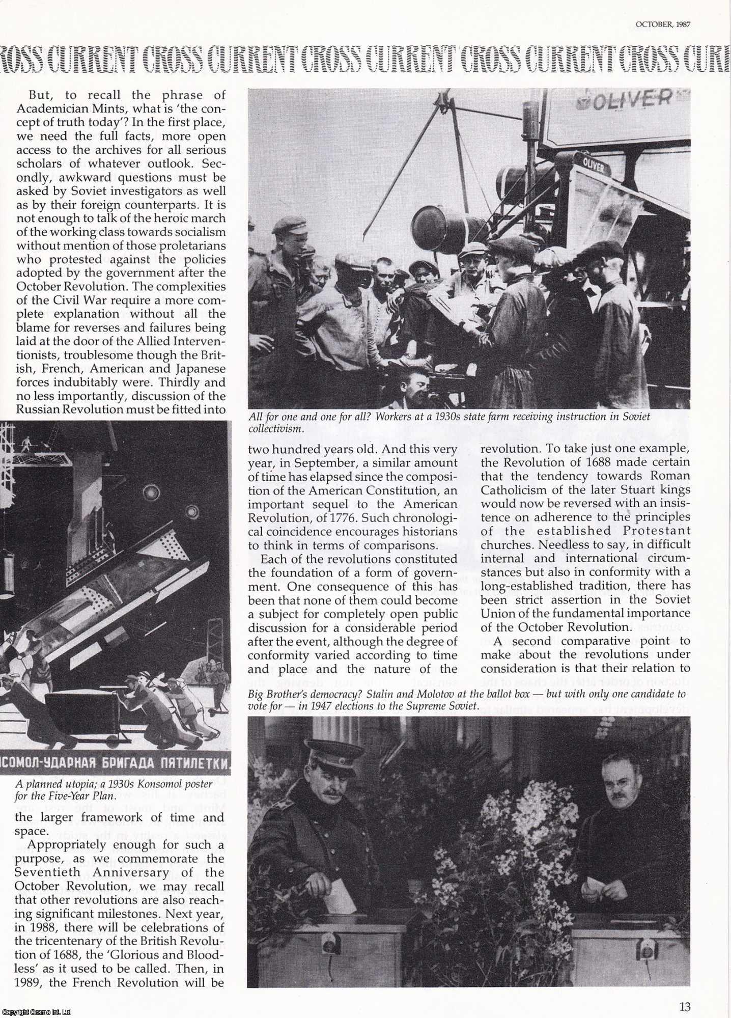 Paul Dukes - Glasnost' and the Russian Revolution. An original article from History Today, 1987.