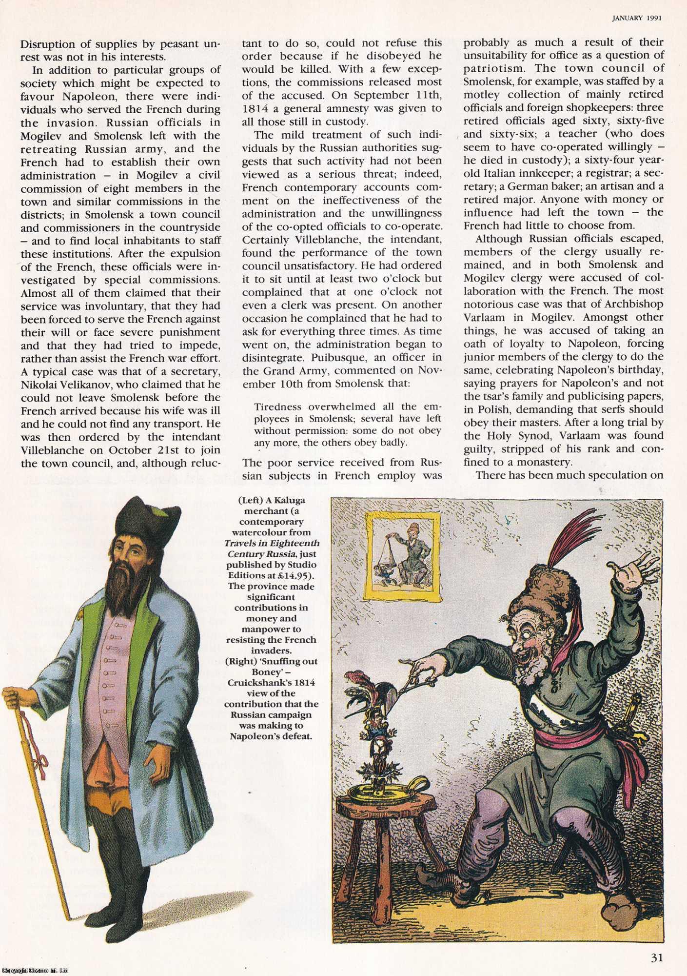 Janet Hartley - Napoleon in Russia: Saint or Anti-Christ? An original article from History Today, 1991.