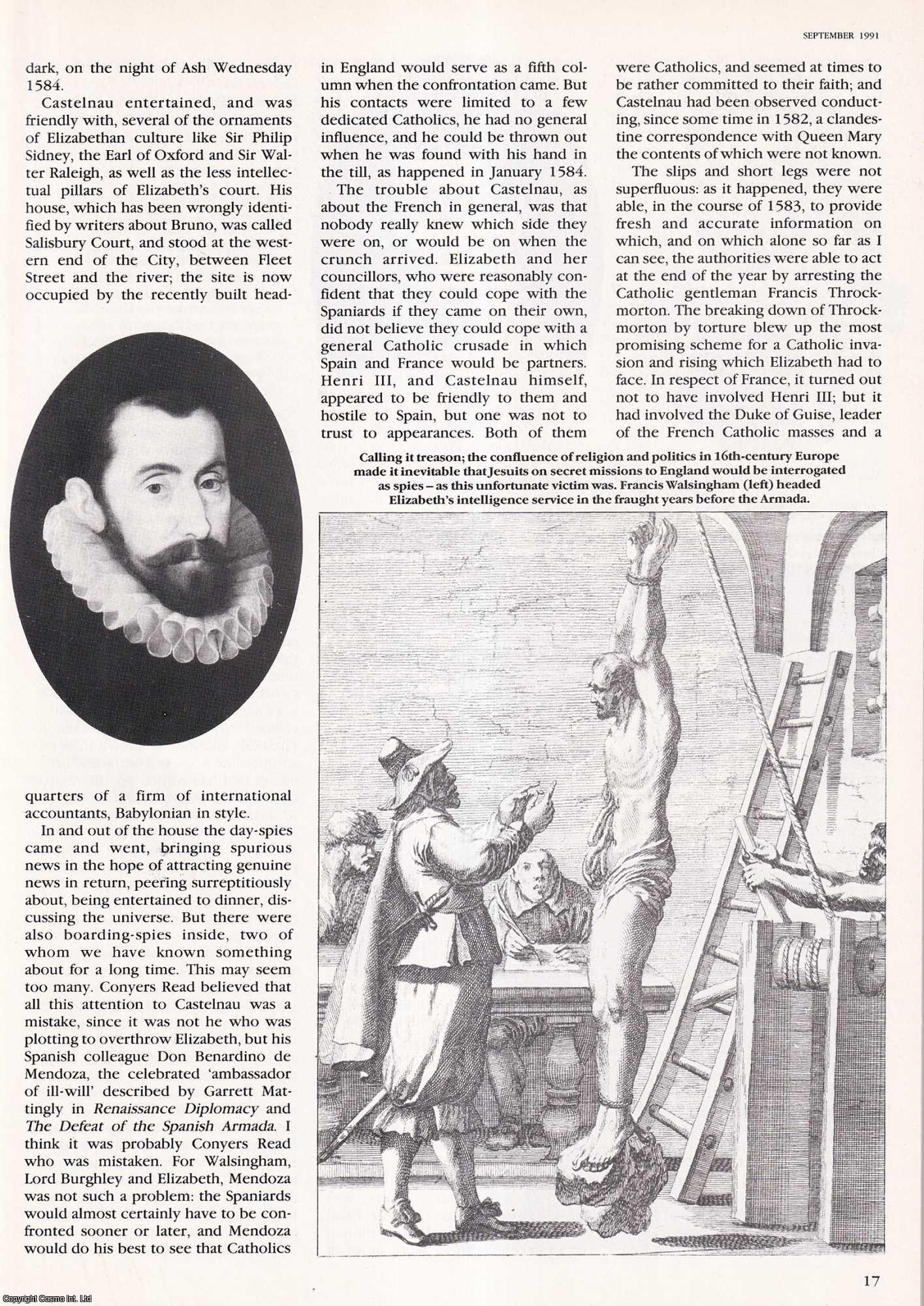 John Bossy - Surprise Surprise: An Elizabethan Mystery, Spying and Intrigue at the French Embassy in Elizabethan London. An original article from History Today, 1991.