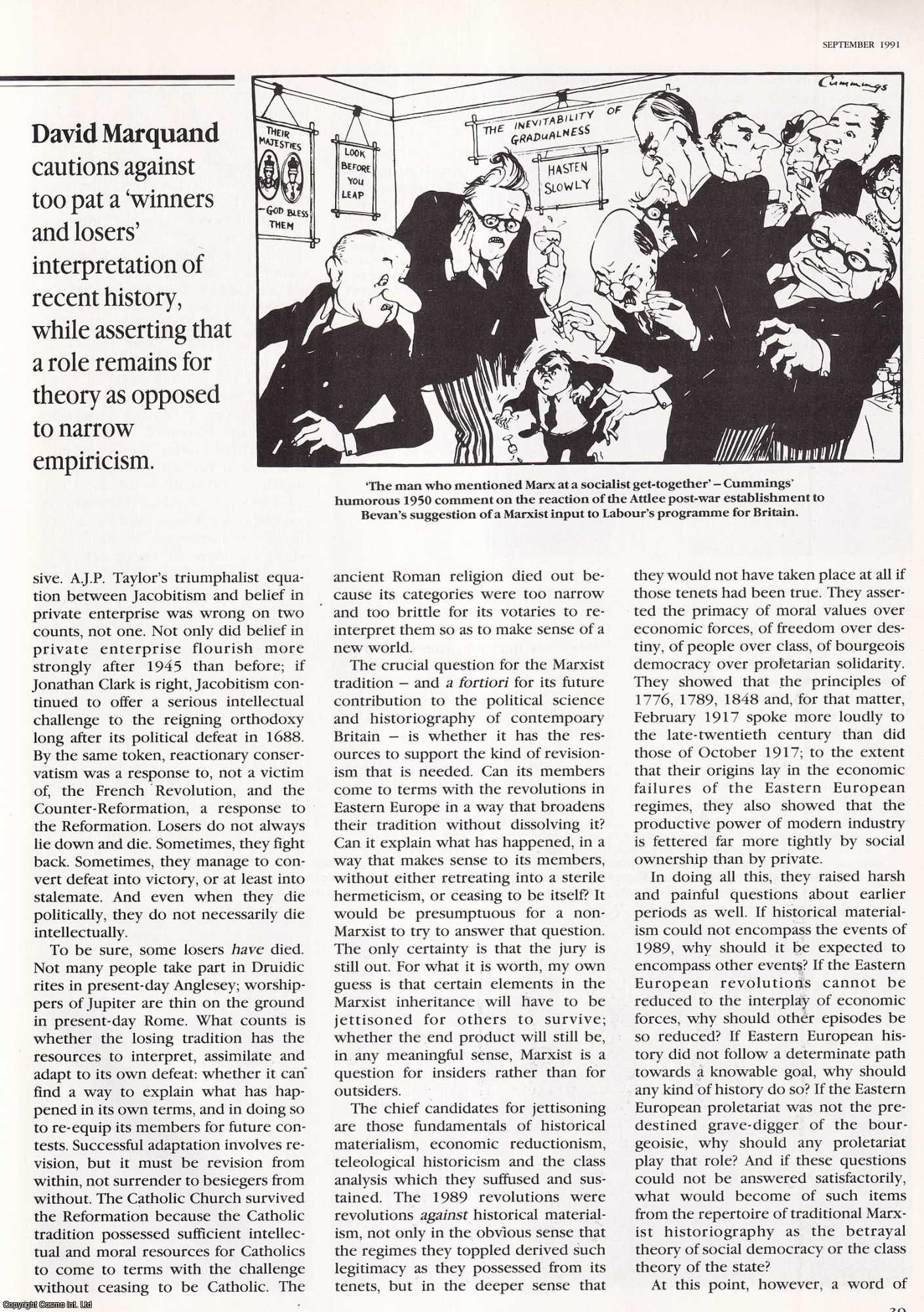 David Marquand - Big Ends or Little Ends? Cautioning against a too pat 'winners and losers' interpretation of recent history. An original article from History Today, 1991.