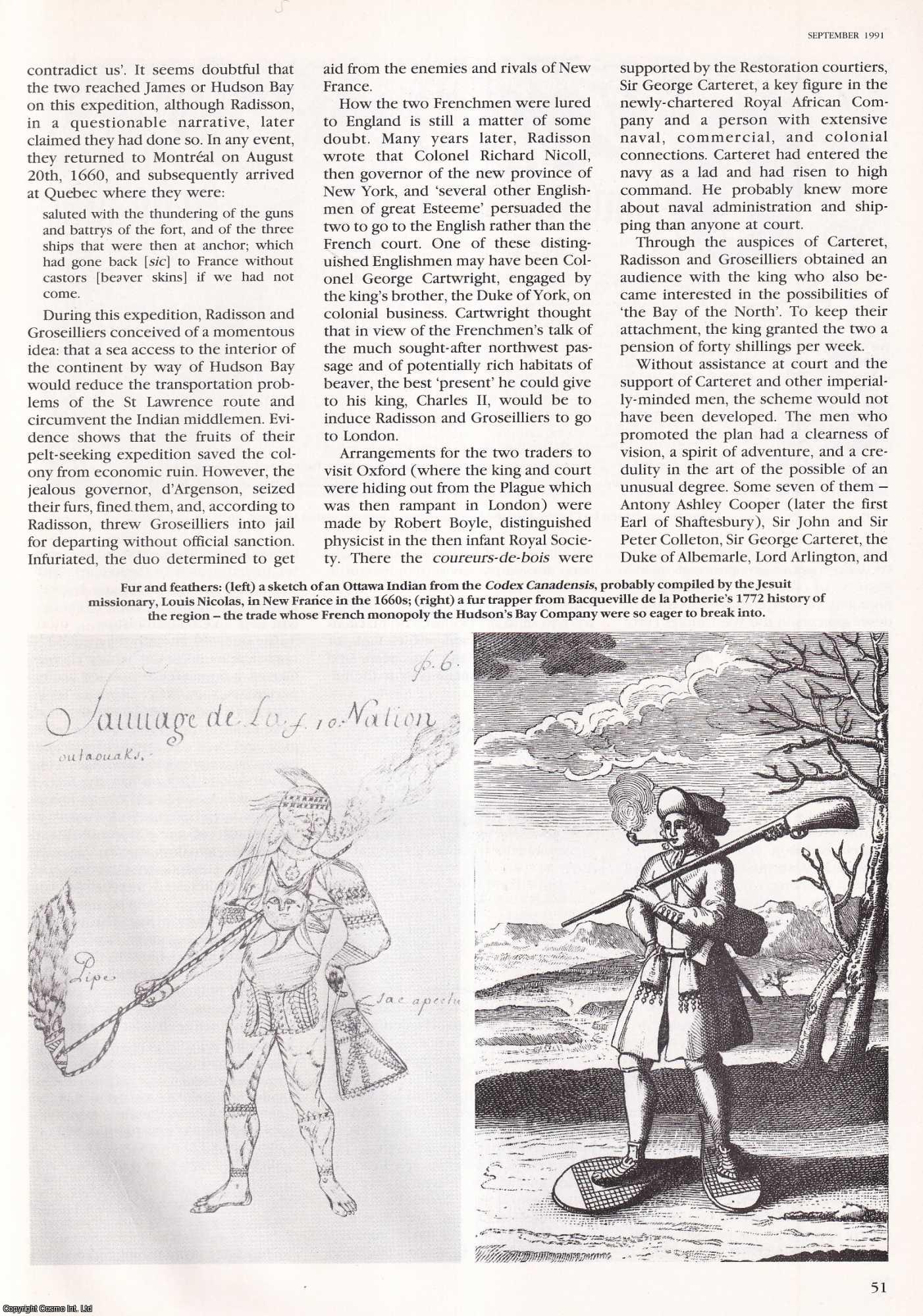 Barry Gough - Lords of the Northern Forest: The Commercial Forces and Personalities of Restoration England that Launched the Hudson Bay Company in 1670. An original article from History Today, 1991.