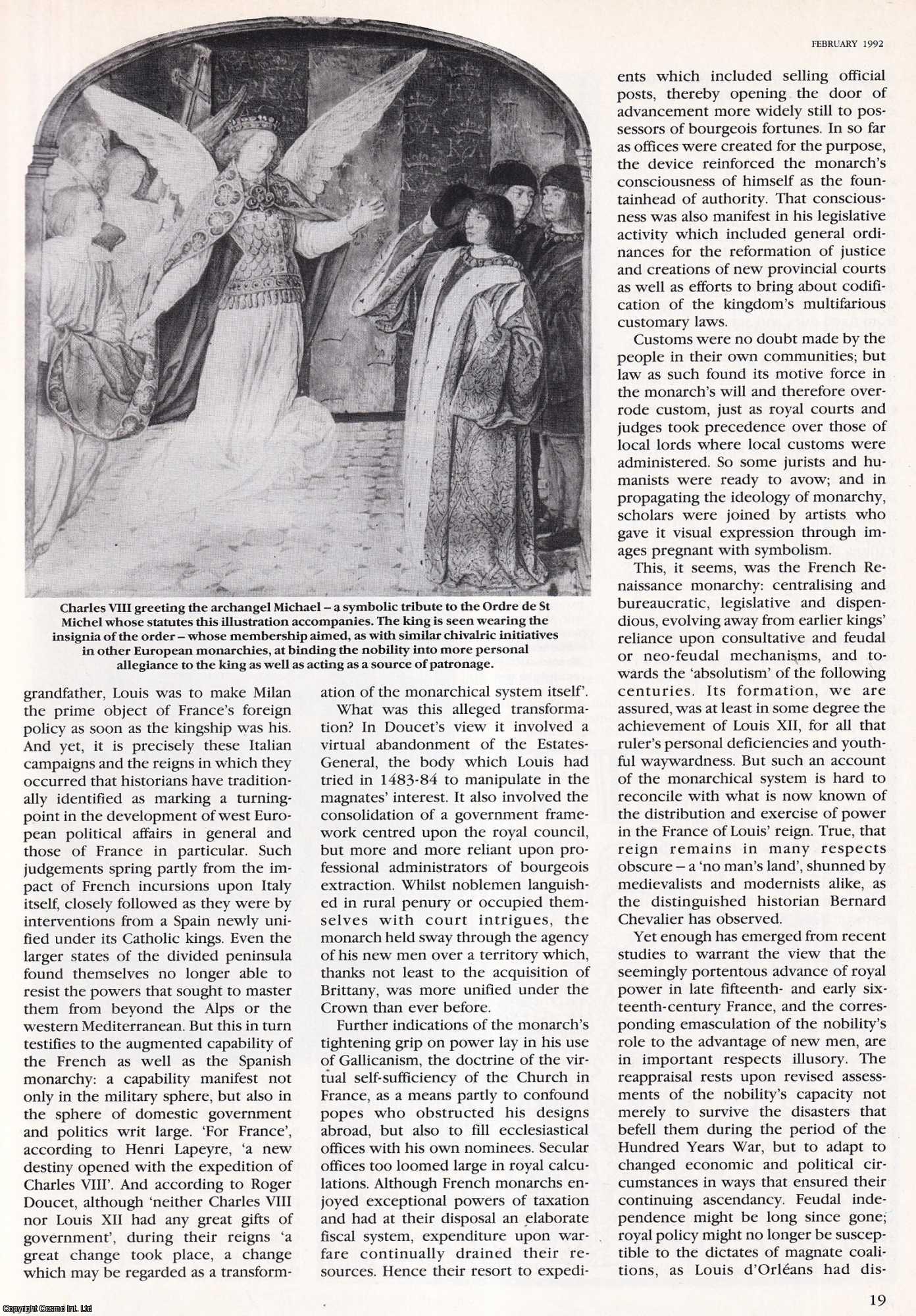 Howell Lloyd - Louis XII: Medieval King or Renaissance Monarch. An original article from History Today, 1992.