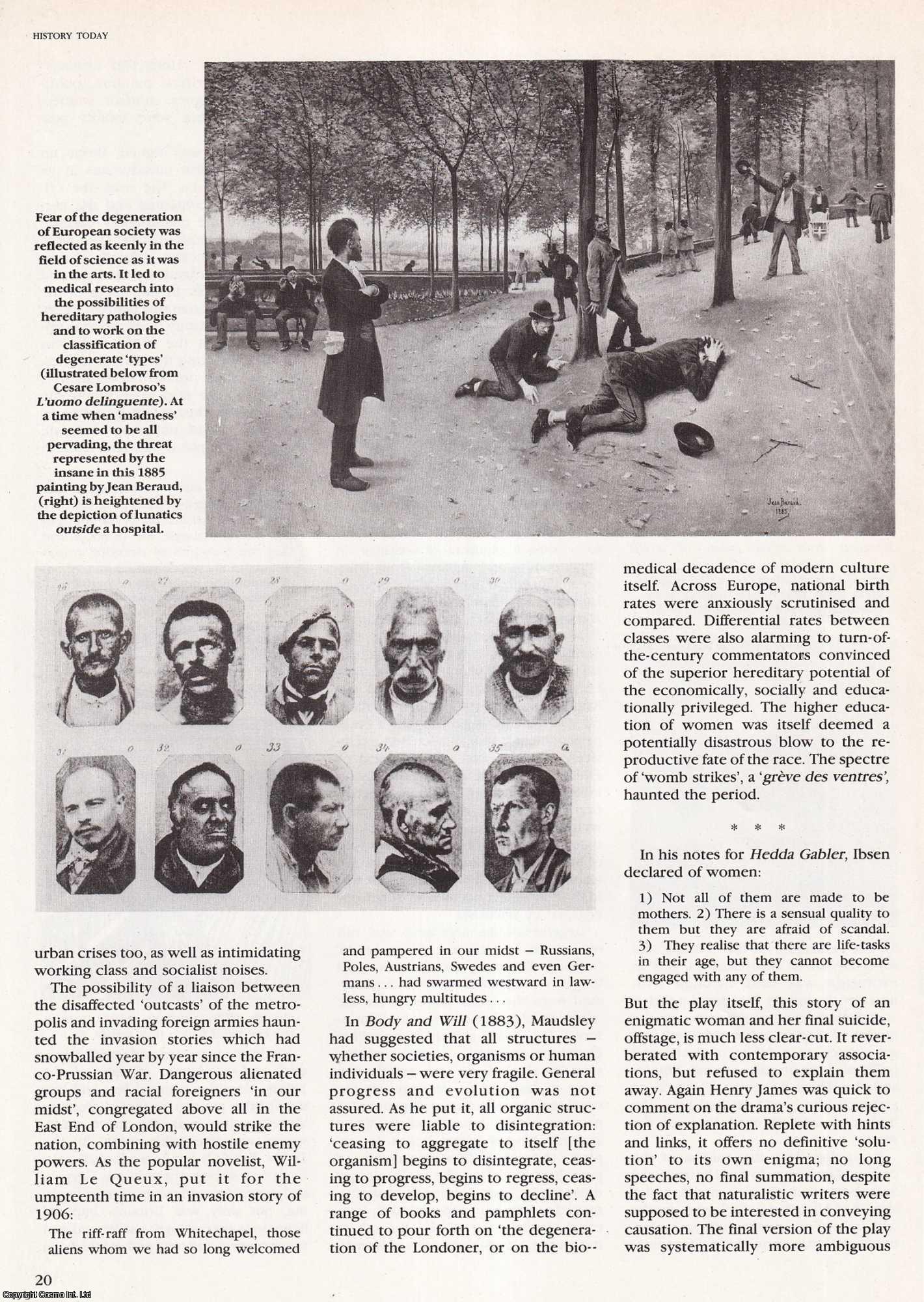 Daniel Pick - The Degenerating Genius: Change and Decay in the Creative Work of the Fin de Siecle. An original article from History Today, 1992.