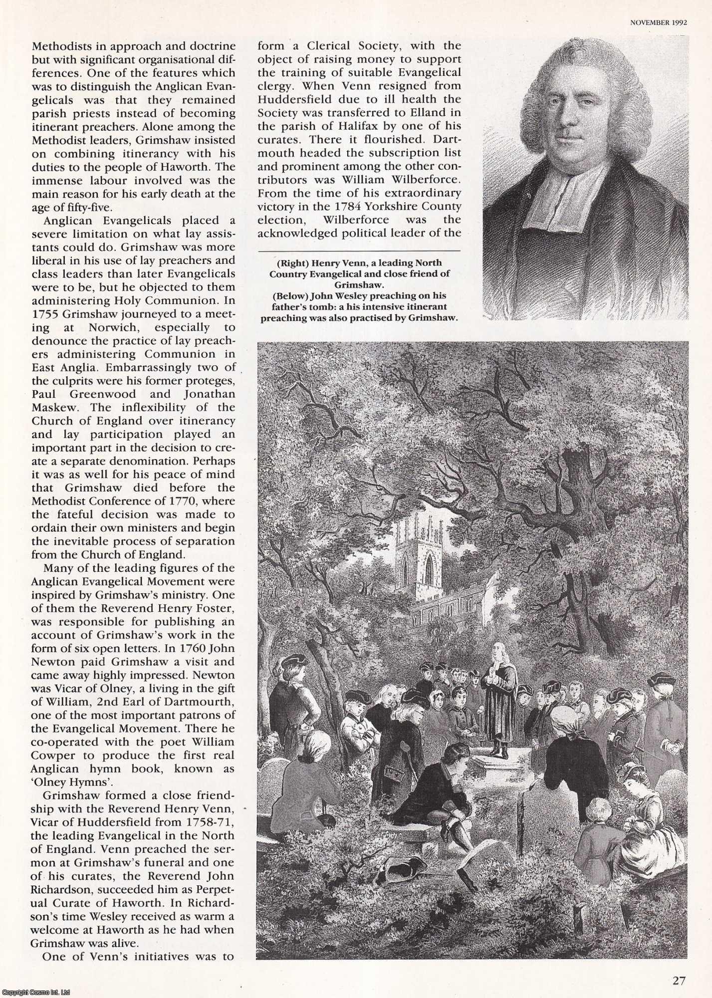 Michael Baumber - William Grimshaw, Patrick Bronte and the Evangelical Revival. An original article from History Today, 1992.