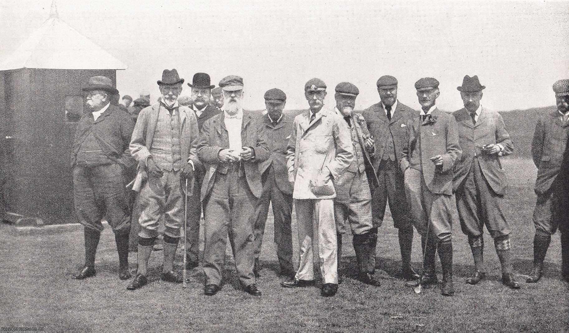 GOLF - The Parliamentary Golf Handicap at Deal, May 11th, 1901: The Competitors. An original print from the Illustrated London News, 1901.