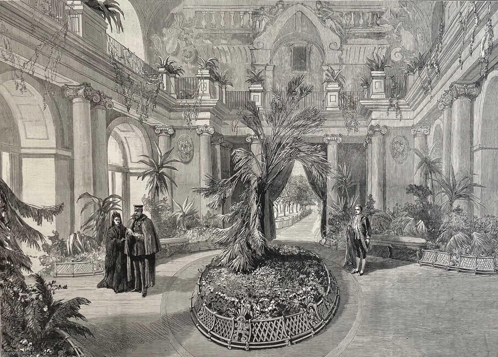 GERMANY - The Orangery at the Palace of Charlottenburg, Berlin. An original print from the Illustrated London News, 1888.
