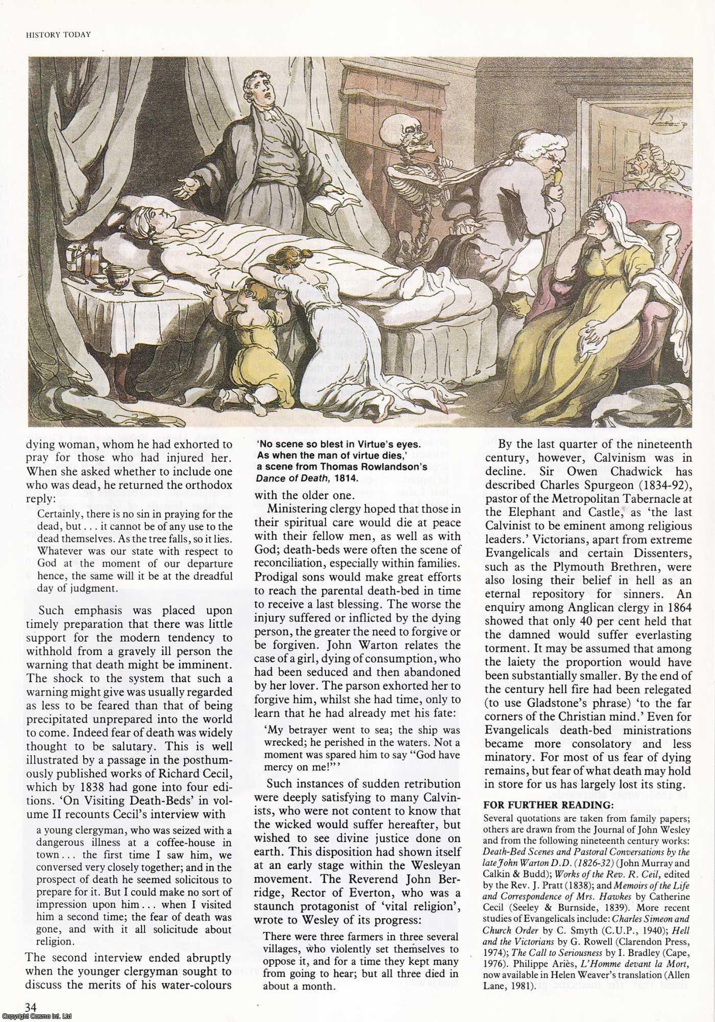 R. Cecil - Holy Dying: Evangelical Attitudes to Death. An original article from History Today, 1982.