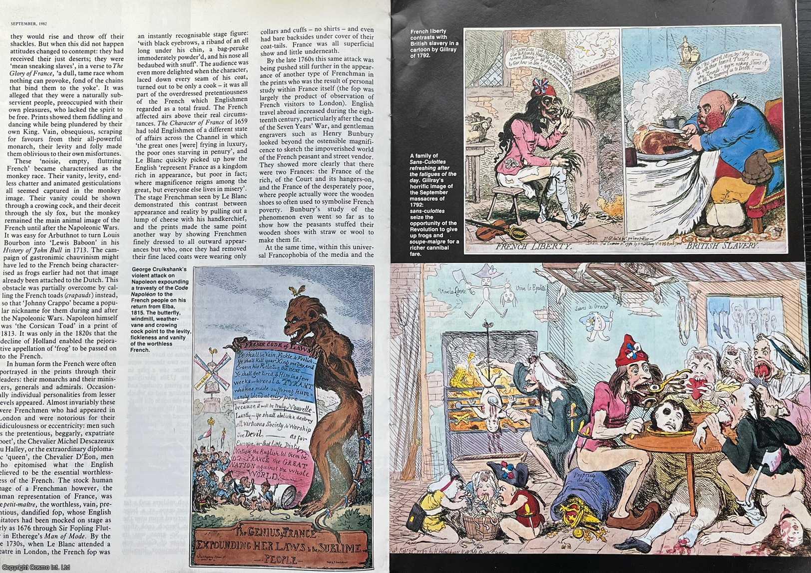 Michael Duffy - The Noisie Empty, Fluttring French'; English Images of the French, 1689-1815. An original article from History Today, 1982.