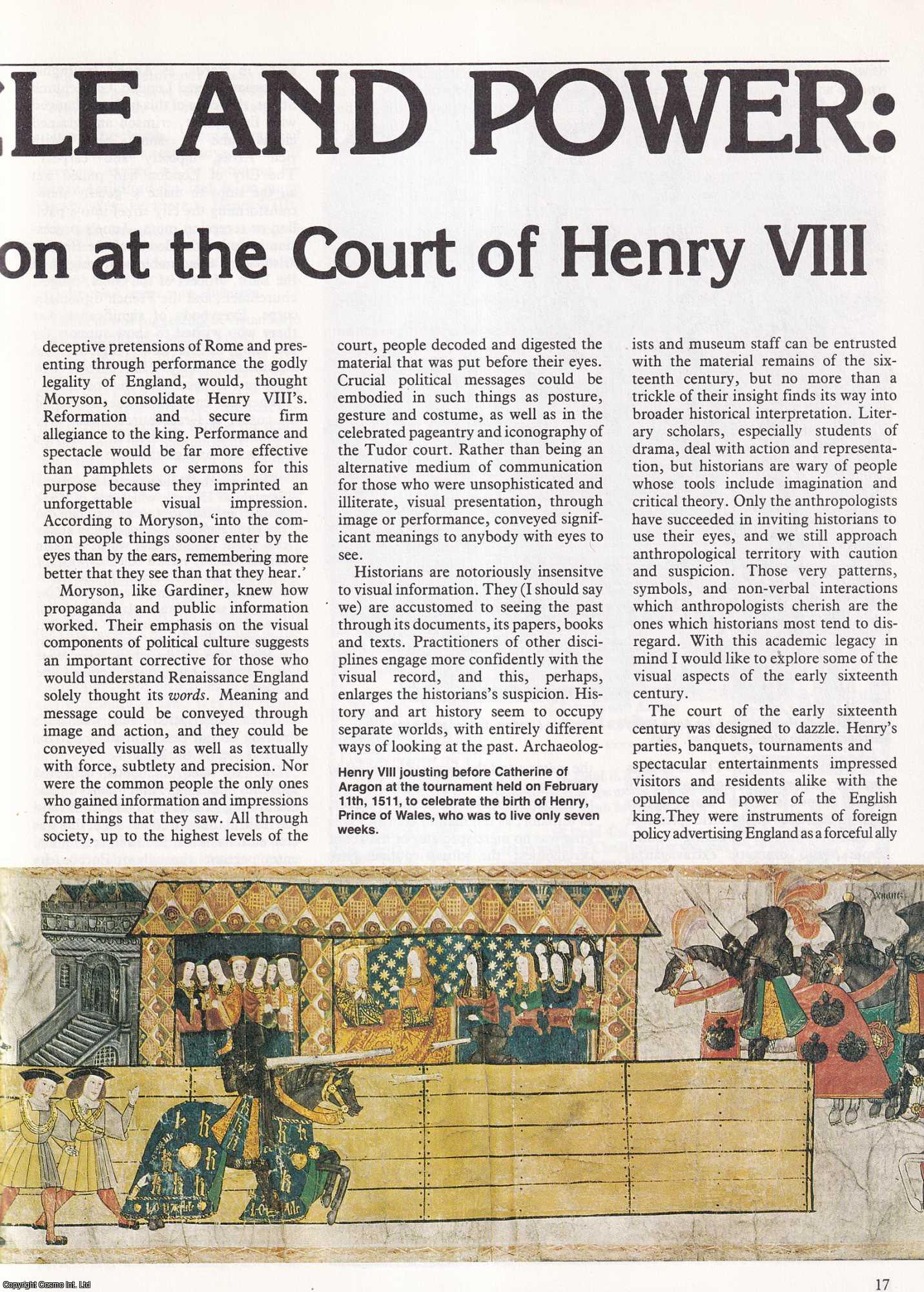 David Cressy - Visual Images of Spectacle and Power: Apollo and Soloman at the Court of Henry VIII, An original article from History Today, 1982.