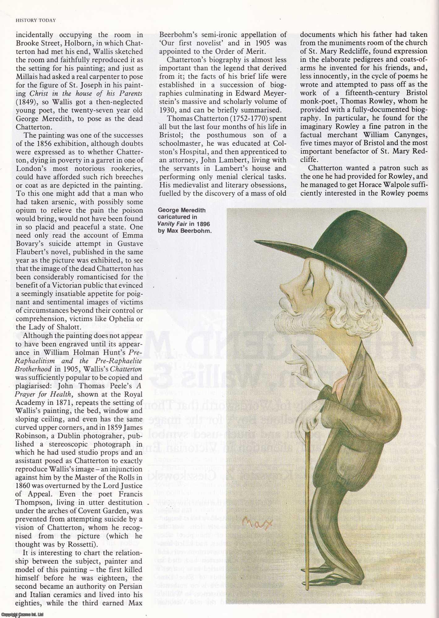 K.Z. Cieszkowski - The Legend Makers: Chatterton, Wallis and Meredith. An original article from History Today, 1982.