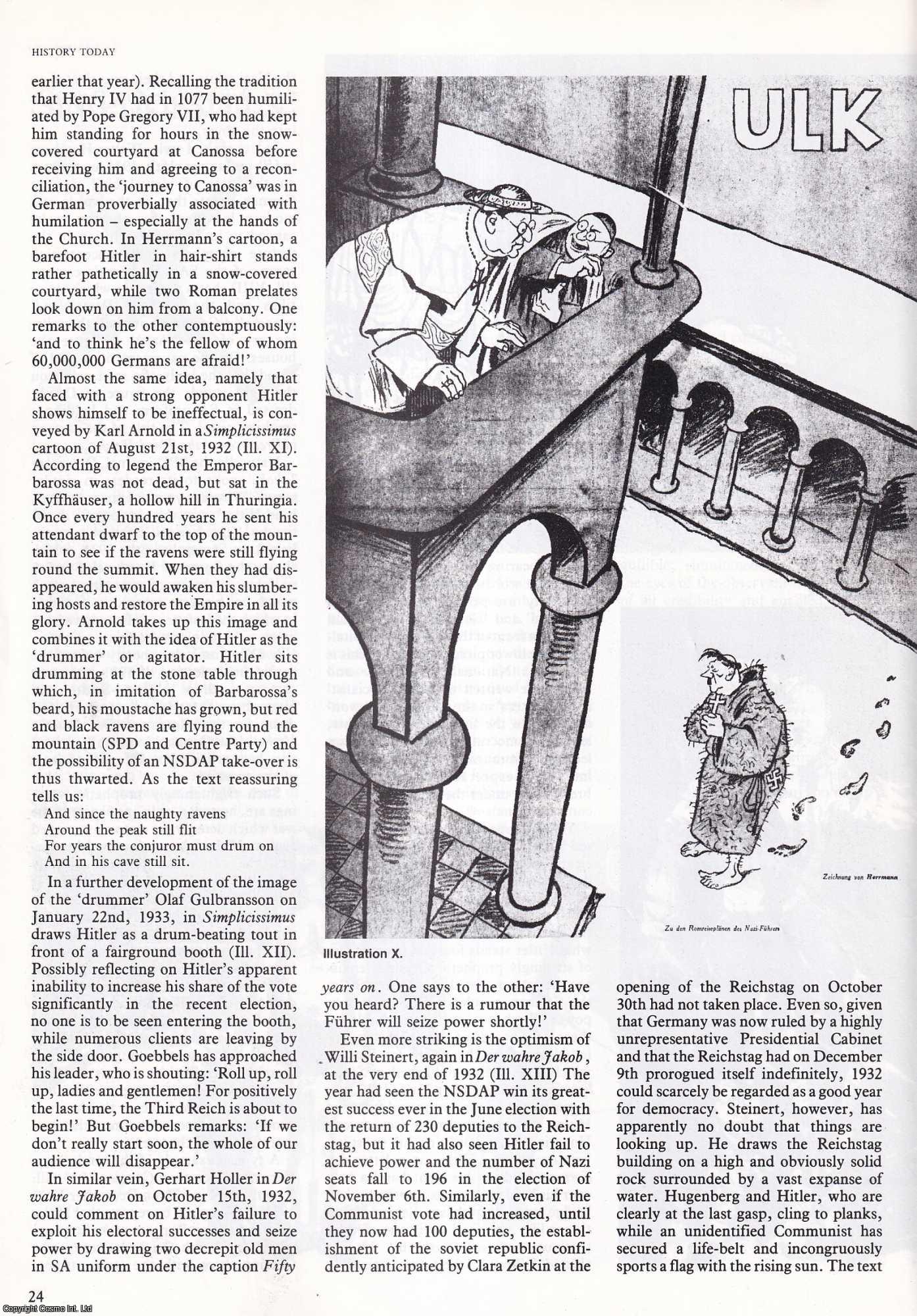 W.A. Coupe - Adolf Hitler and the Cartoonists. An original article from History Today, 1983.