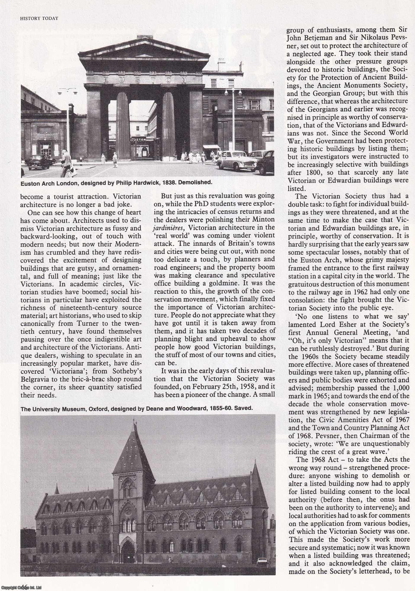 Alan Crawford - Victorian Heritage: Twenty-Five Years of the Victorian Society. An original article from History Today, 1983.