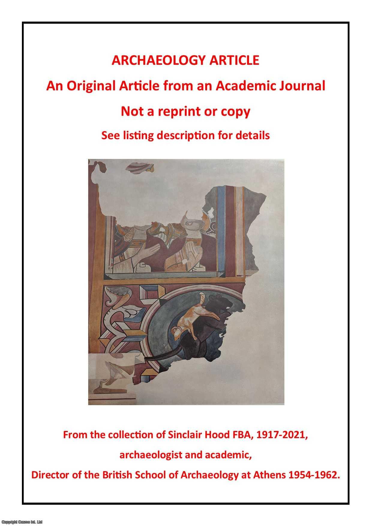 Erik Hallager - Final Palatial Crete: An Essay in Minoan Chronology. Author's presentation copy. Reprinted from Studies in Ancient History and Numismatics (presented to Rudi Thomsen). Published by Aarhus University Press 1988.
