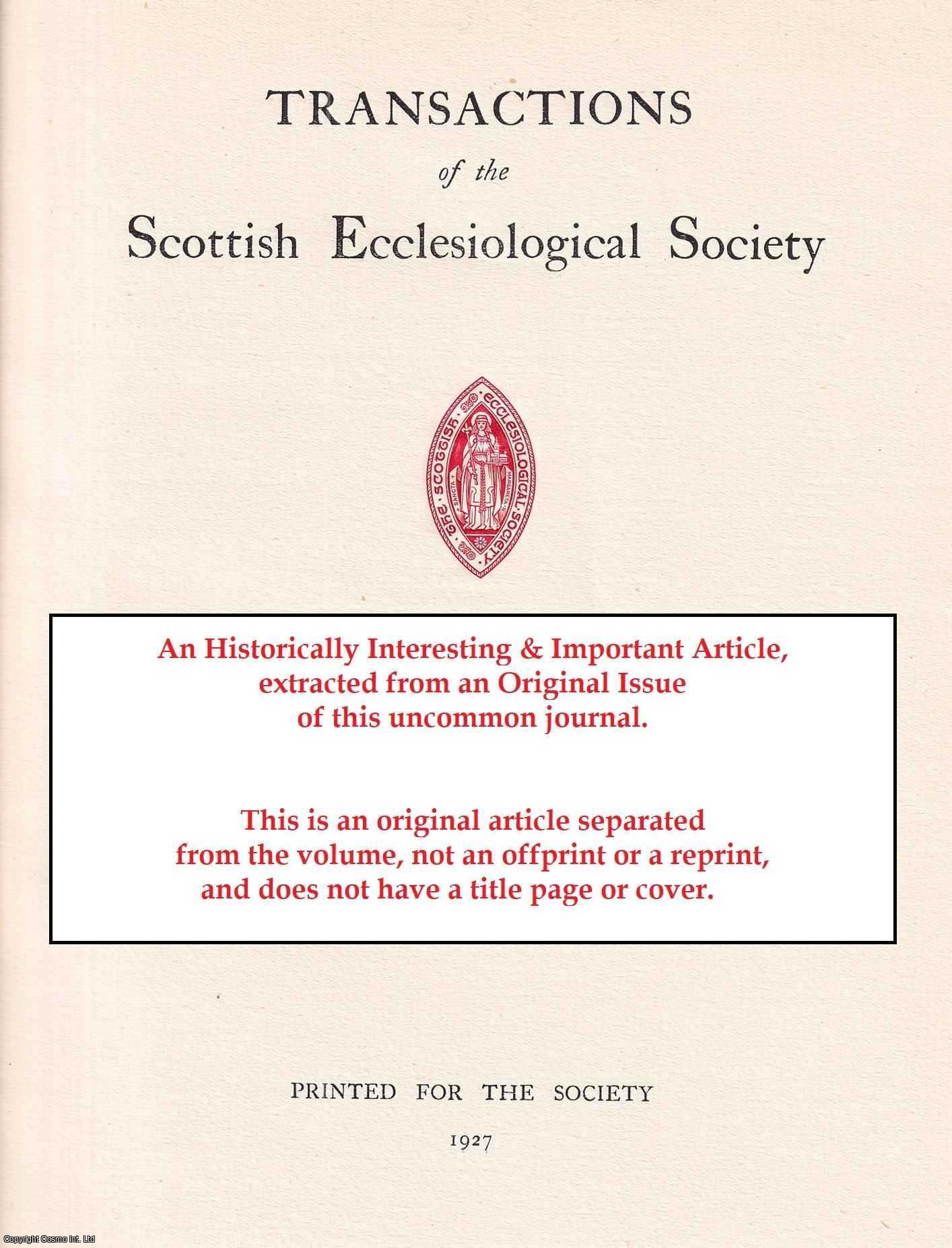 Herbert Honeyman - Greyfriars Church, Edinburgh. An original article from the Transactions of the Scottish Ecclesiological Society, 1913.