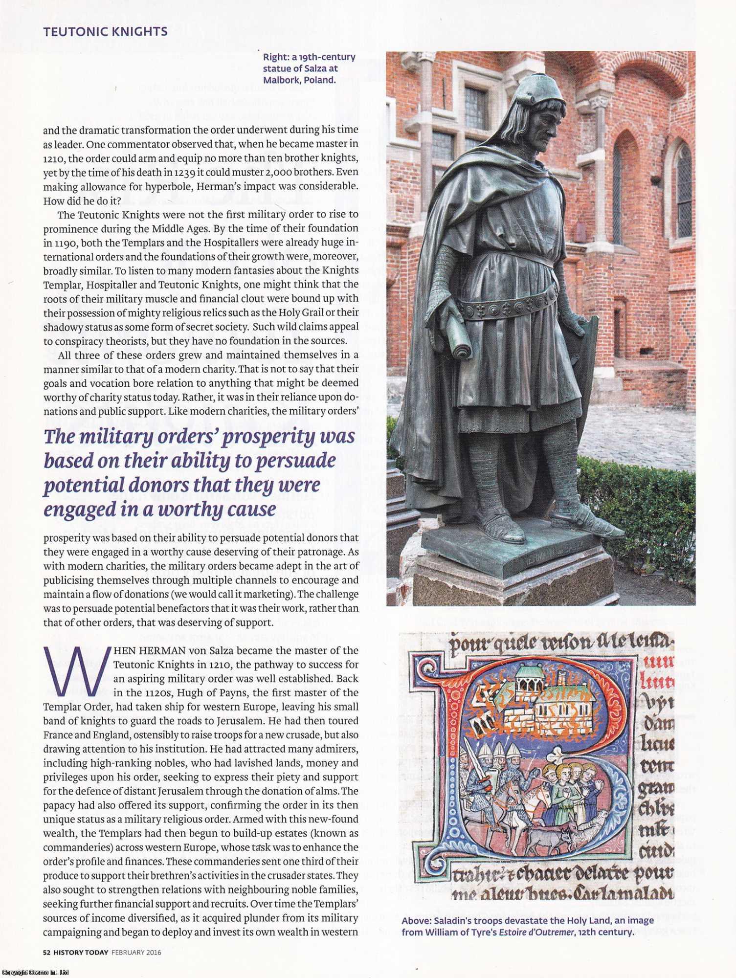 Nicholas Morton - Herman von Salza and the Rise of the Teutonic Knights. An original article from History Today magazine, 2016.