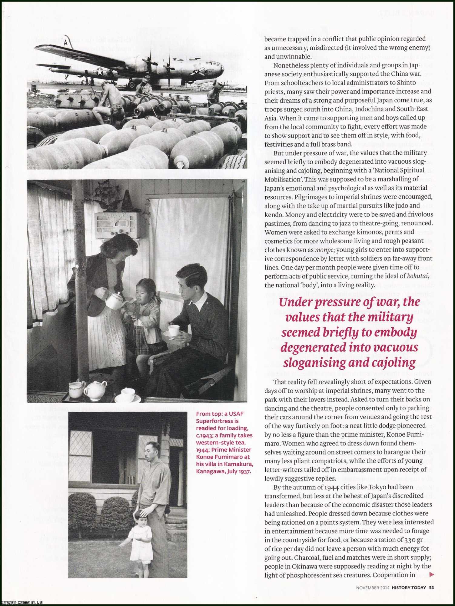 Christopher Harding - What were the Japanese Thinking? Challenging Western Stereotypes of Imperial Japan. An original article from History Today magazine, 2014.
