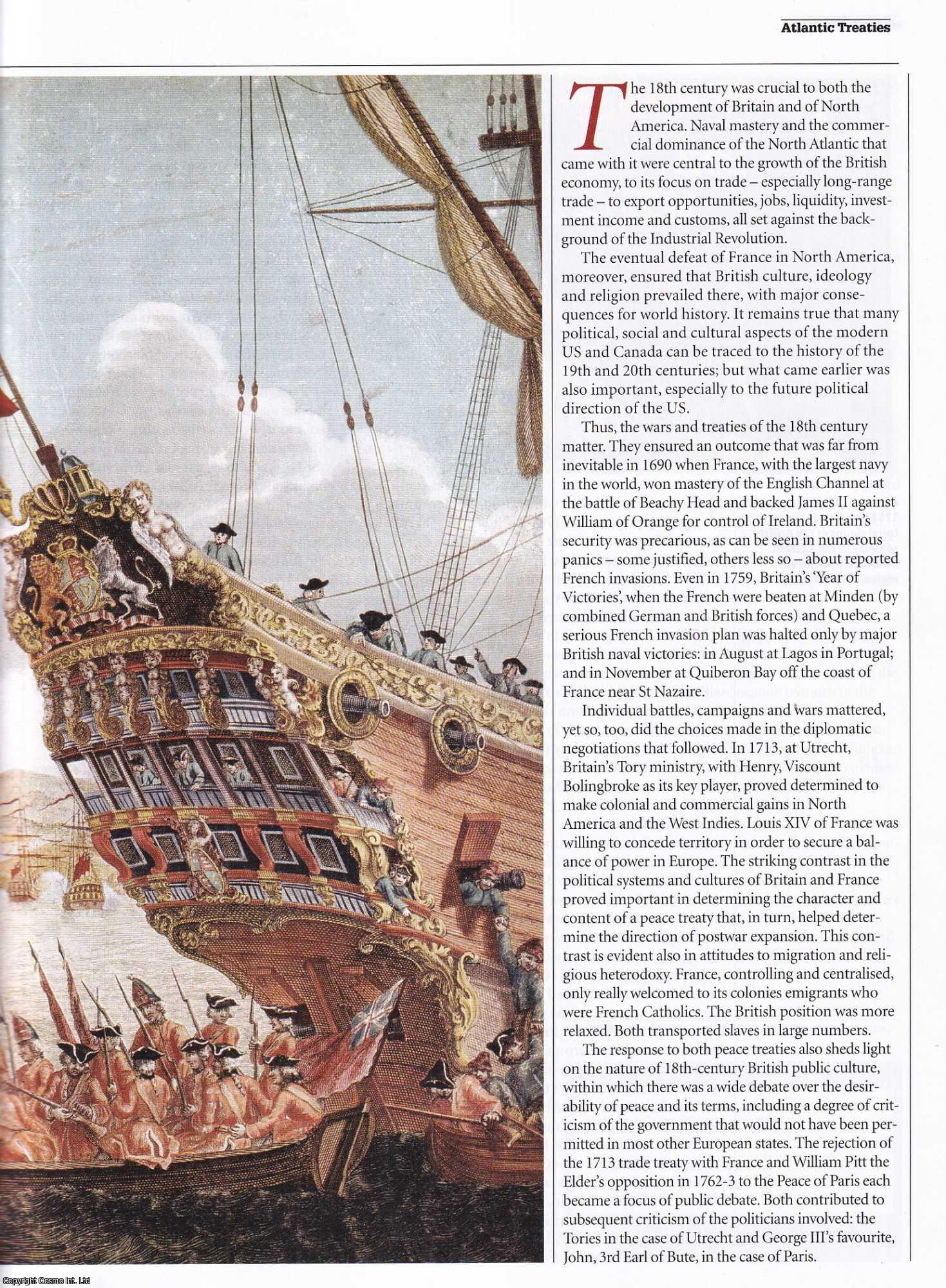 Jeremy Black - The Making of the British Atlantic: The Treaties of Utrecht and Paris. An original article from History Today magazine, 2013.