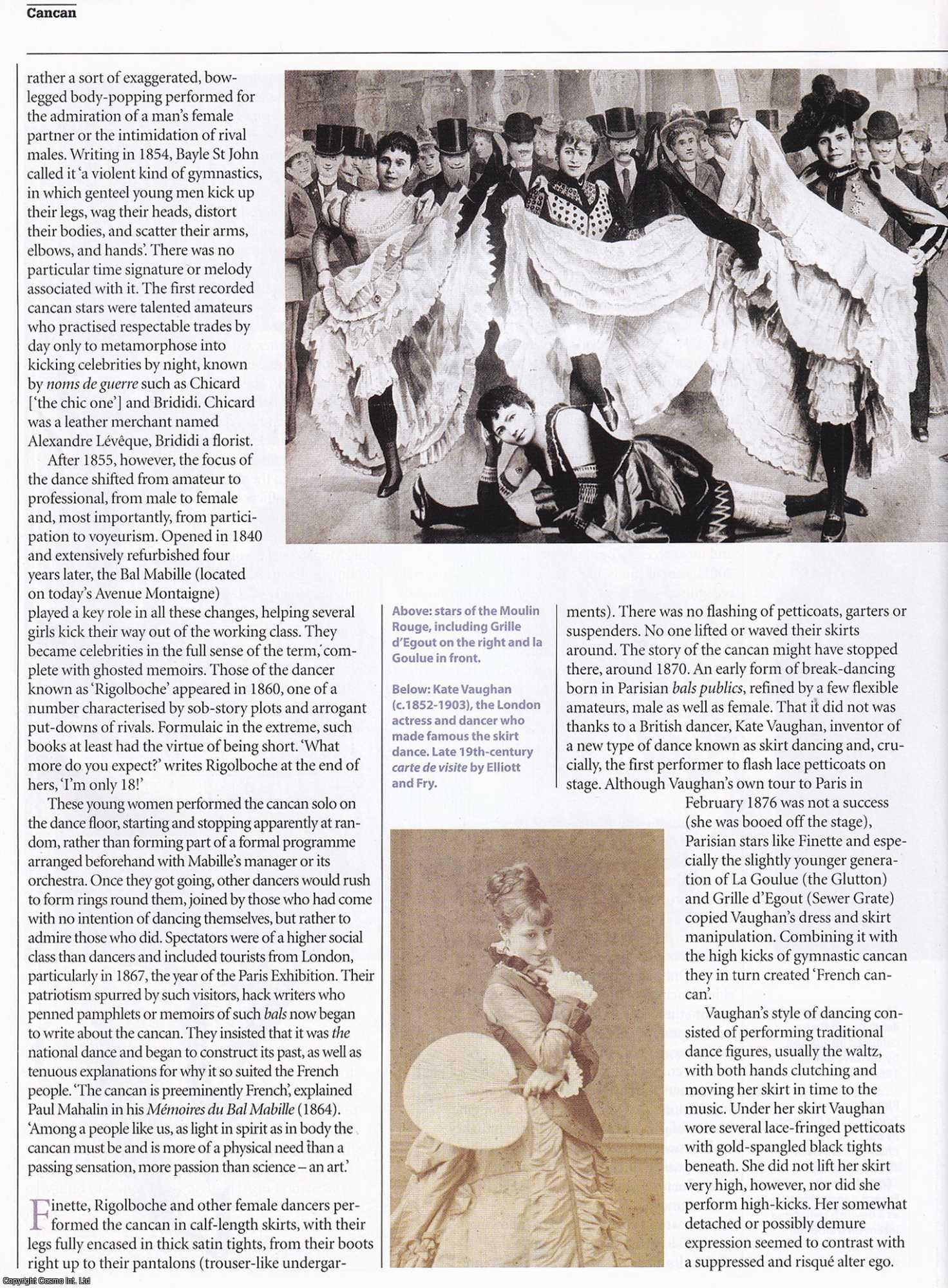Jonathan Conlin - The History of the Cancan; from Music Hall to Moulin Rouge. An original article from History Today magazine, 2013