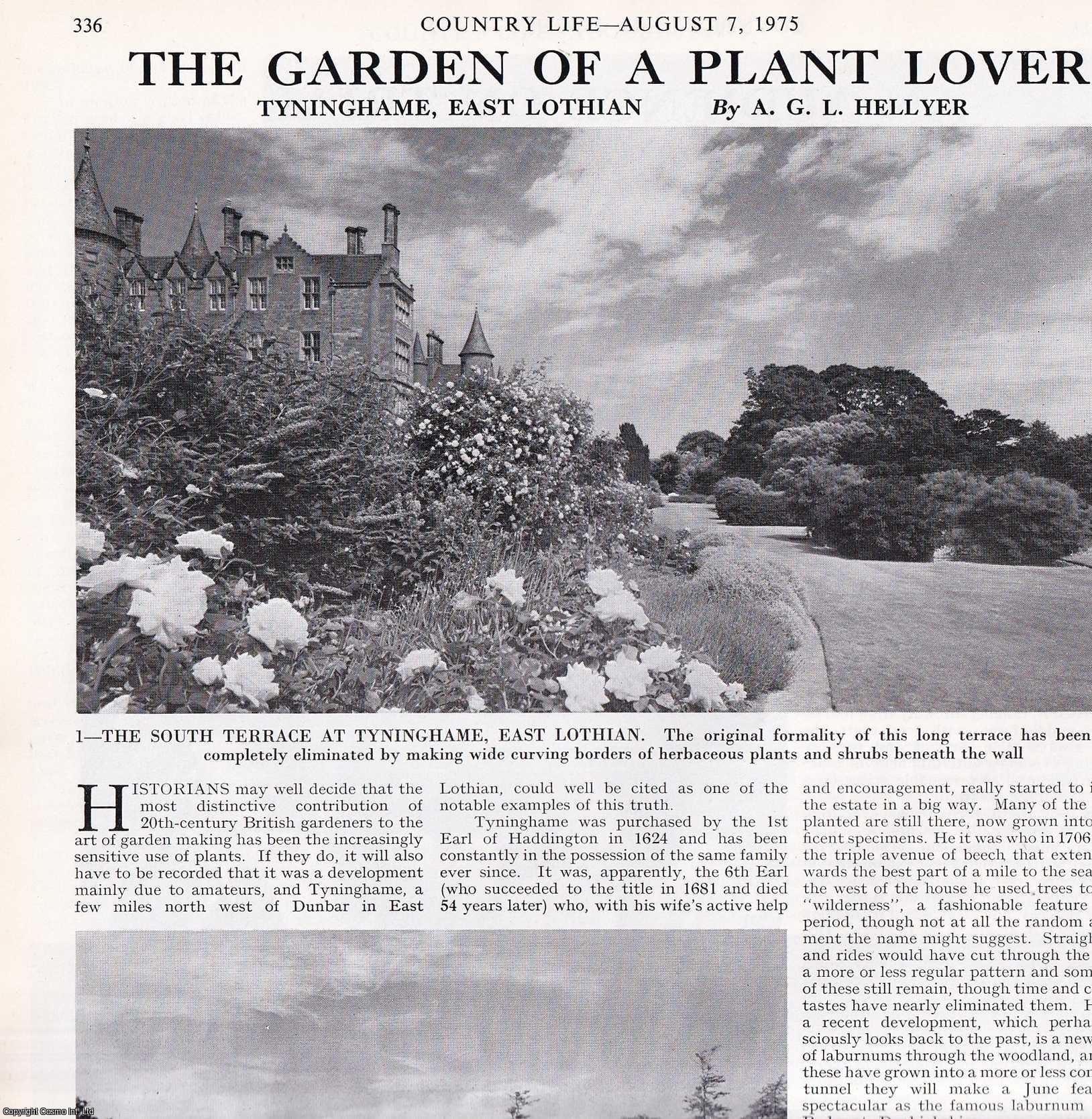 A.G.L. Hellyer - Tyninghame, East Lothian; the Garden of a Plant Lover. Several pictures and accompanying text, removed from an original issue of Country Life Magazine, 1975.