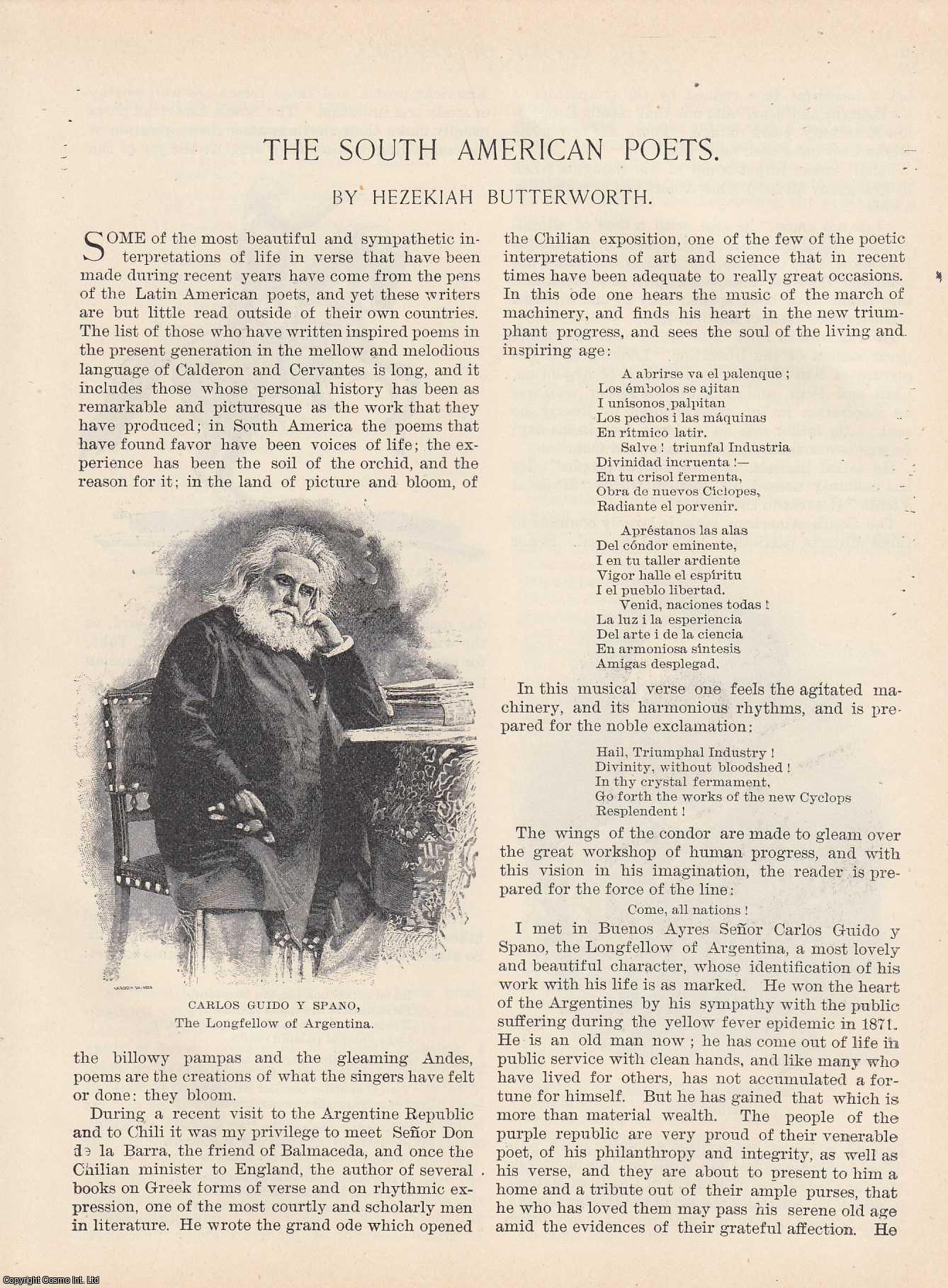 Hezekiah Butterworth - The South American Poets. An original article from the American Review of Reviews, 1896.
