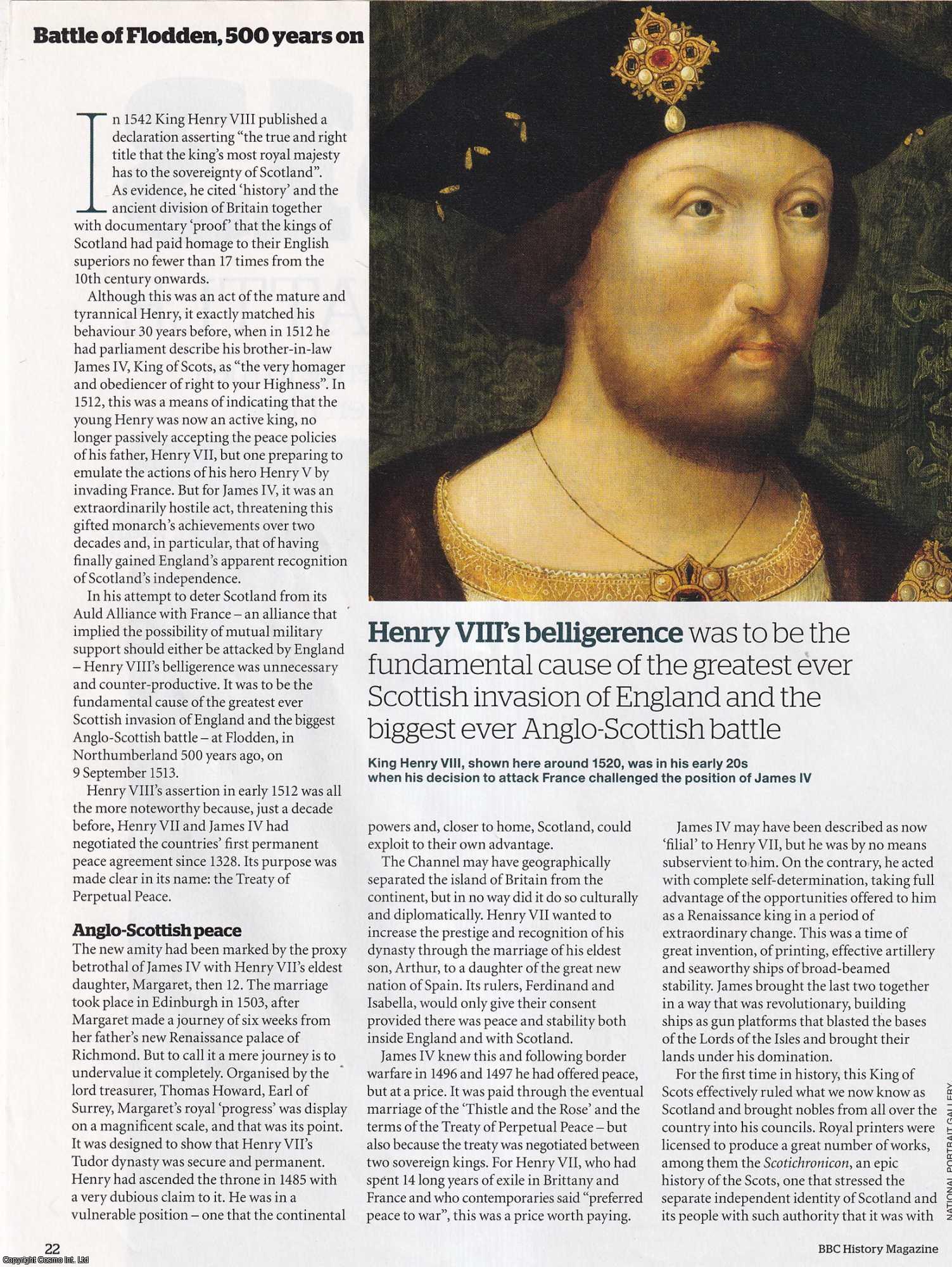 George Goodwin - Flodden, 1513. The biggest ever Anglo-Scottish battle. An original article from BBC History Magazine, 2013.