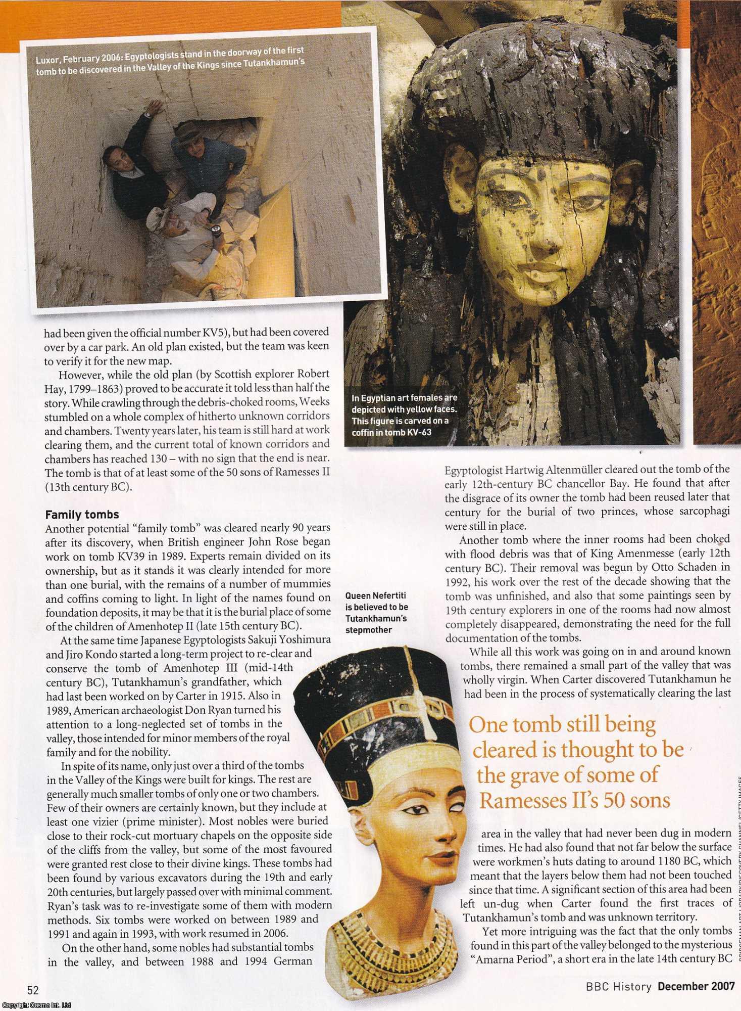 Aidan Dodson - Discoveries in the Valley of the Kings since 1922. An original article from BBC History Magazine, 2007.