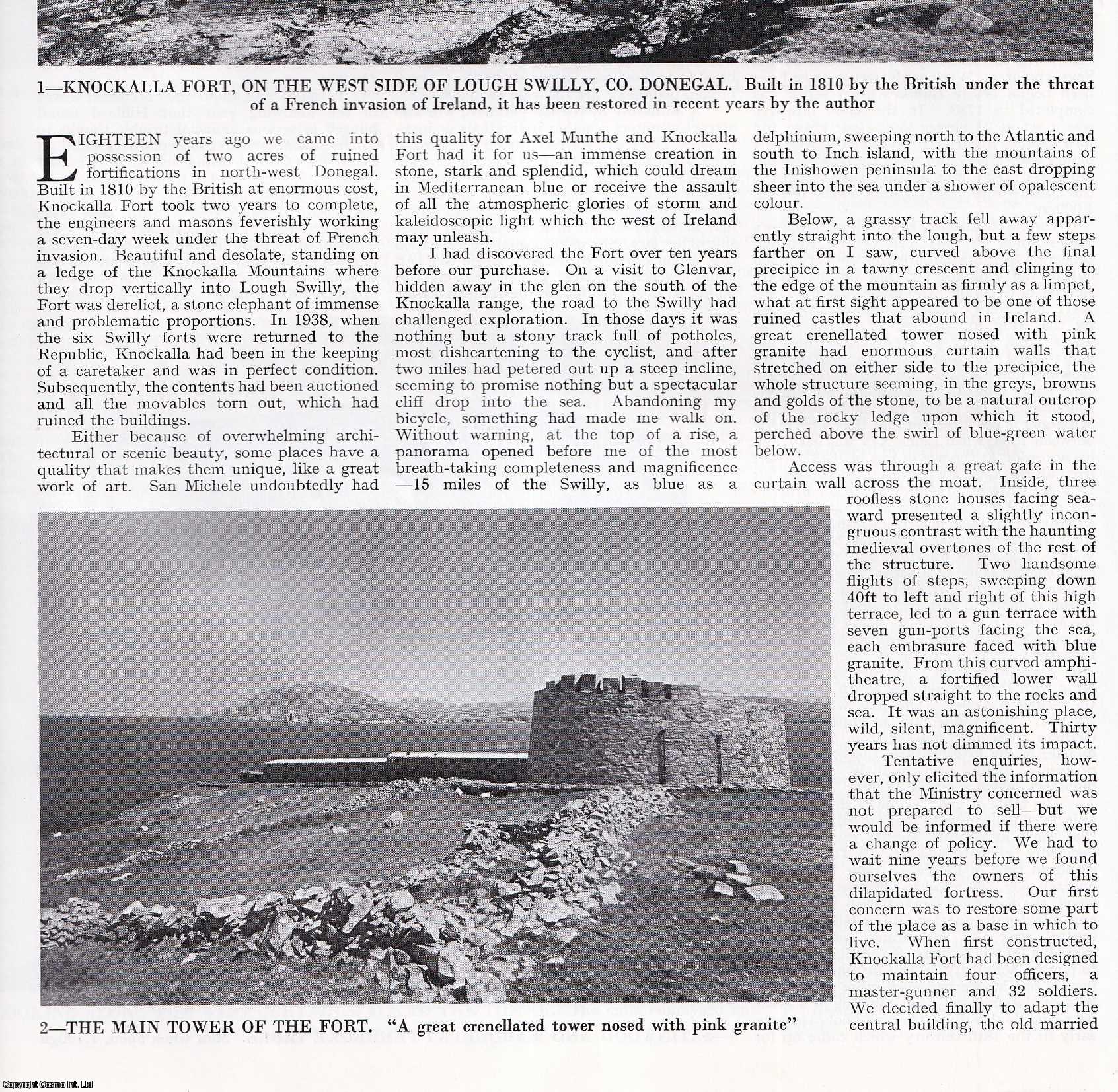 Morwenna Donnelly - Knockalla: A Napoleonic Fort in Donegal. Several pictures and accompanying text, removed from an original issue of Country Life Magazine, 1975.