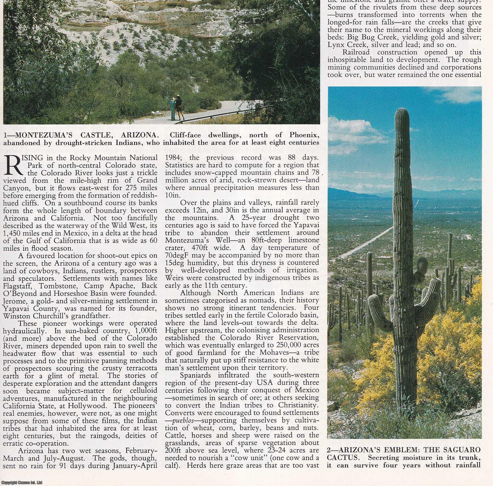 Elizabeth de Bourbel - The Colorado River, Colorado State. Several pictures and accompanying text, removed from an original issue of Country Life Magazine, 1986.